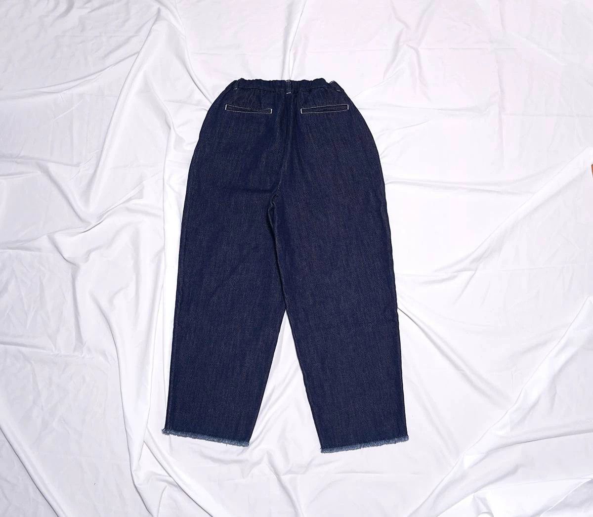 uniform experiment UNIFORM EXPERIMENT WASHED RELAX FIT INDIGO 3 PANTS Size US 34 / EU 50 - 2 Thumbnail