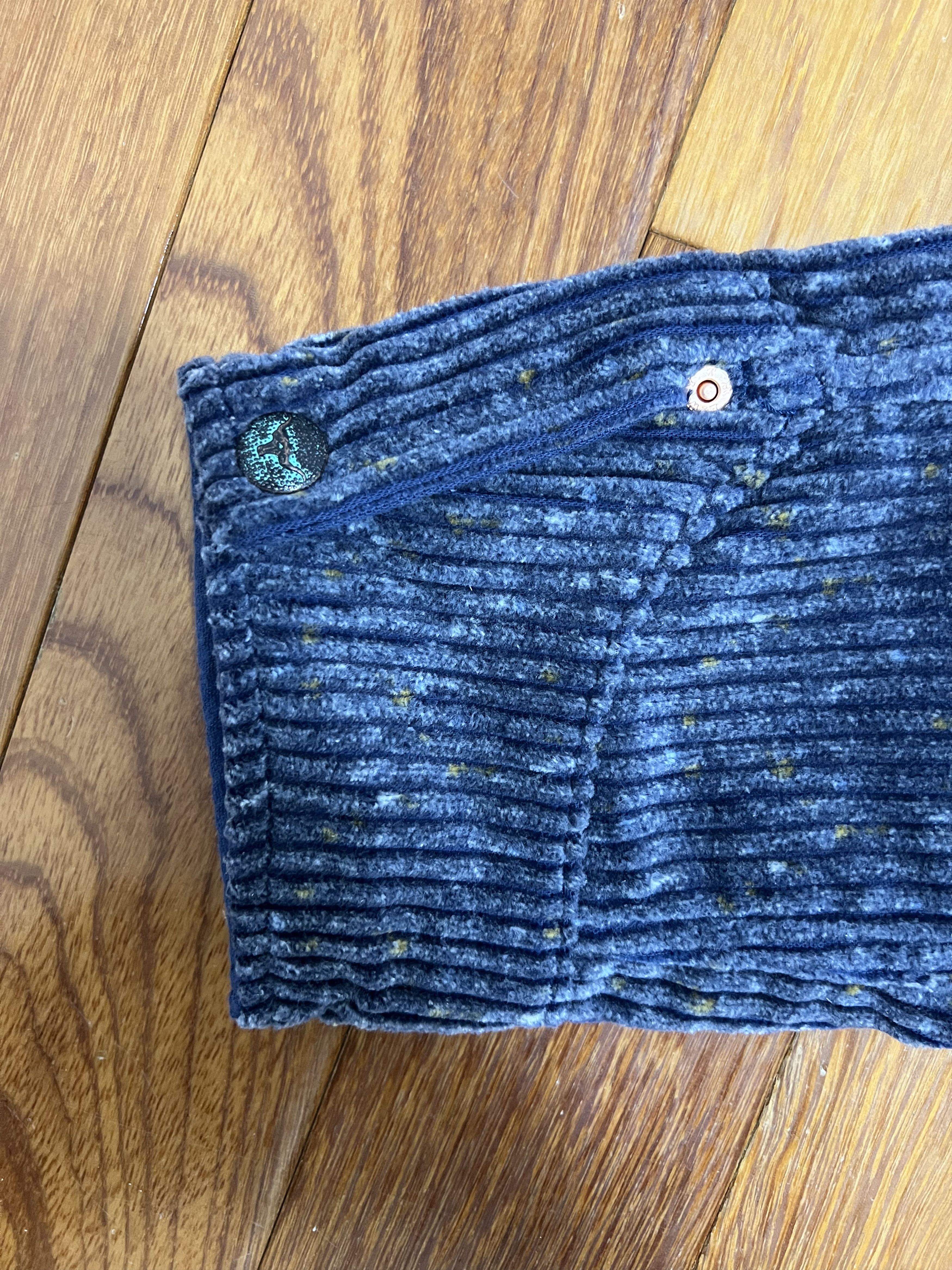 WYTHE 💚 Wythe Italian Donegal Corduroy Ranch Jacket Marine Blue Size US XL / EU 56 / 4 - 5 Thumbnail