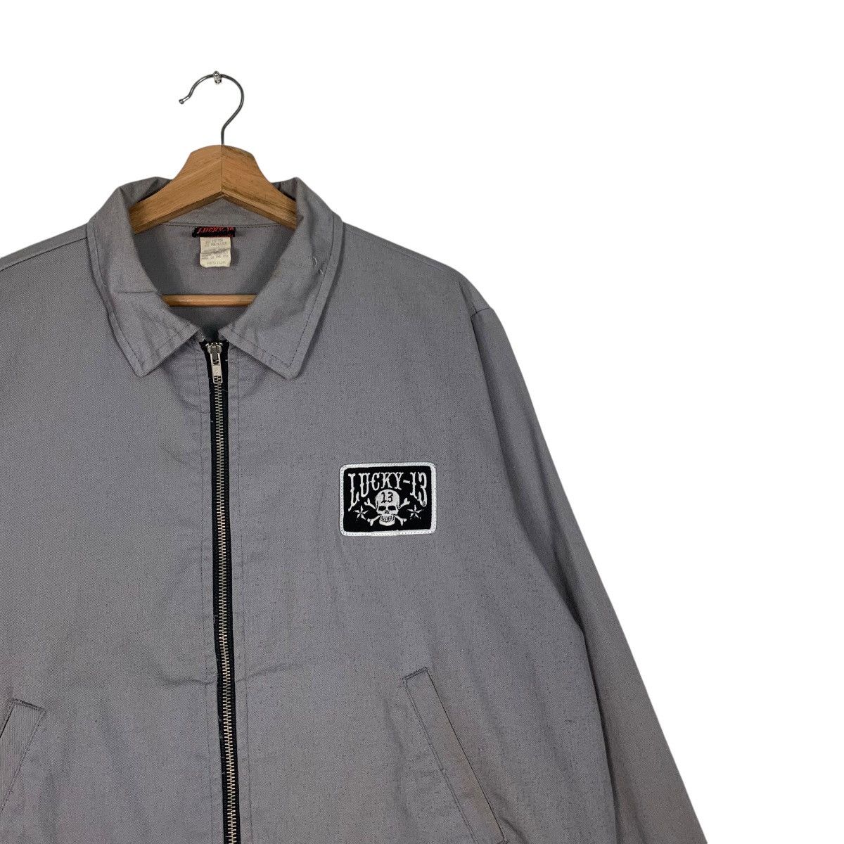 Vintage LUCKY 13 Crossbones Skull Logo Jacket #1269-C57 Size US M / EU 48-50 / 2 - 7 Thumbnail