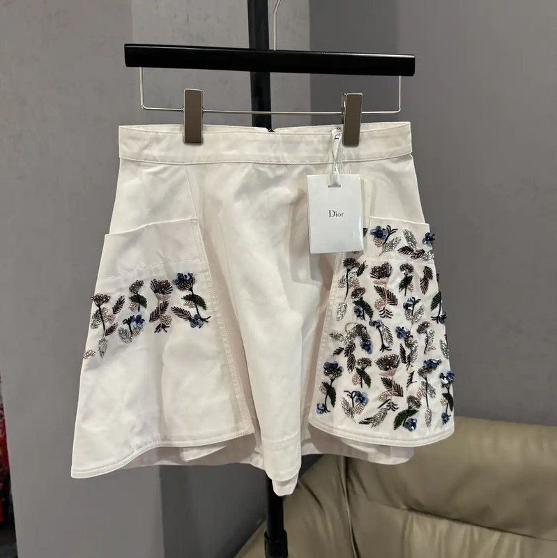 Dior Dior Light Pink Denim Skirt for Women 0089 Size 23" - 1 Thumbnail