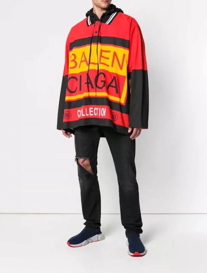 Other Balenciaga Color-block long-sleeved Polo shirt Size US XXS / EU 40 - 6 Thumbnail