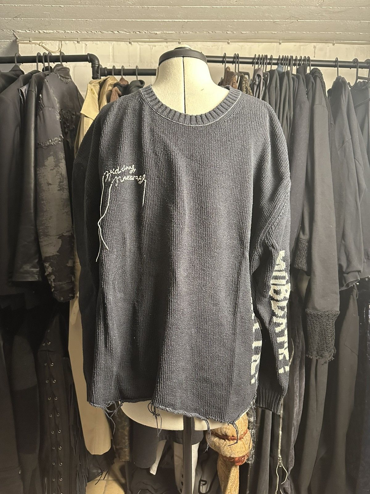 Doublet Doublet Spider Shibori Stretch Knit Swearer | Grailed