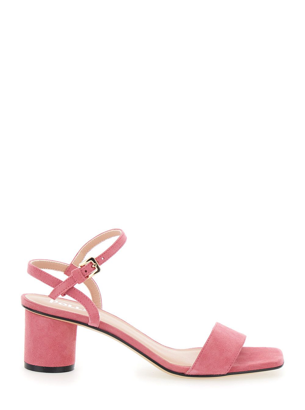 Pollini Block Heel Sandal 'BLOCH HEEL SANDAL' - Elegant Design - In Leather - Women Size US 7 / IT 37 - 1 Thumbnail