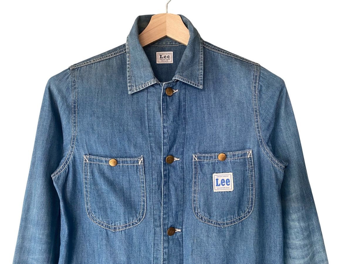 Lee LEE Union Made Sanforized Button denim Maxi Dress Size L / US 10 / IT 46 - 4 Thumbnail