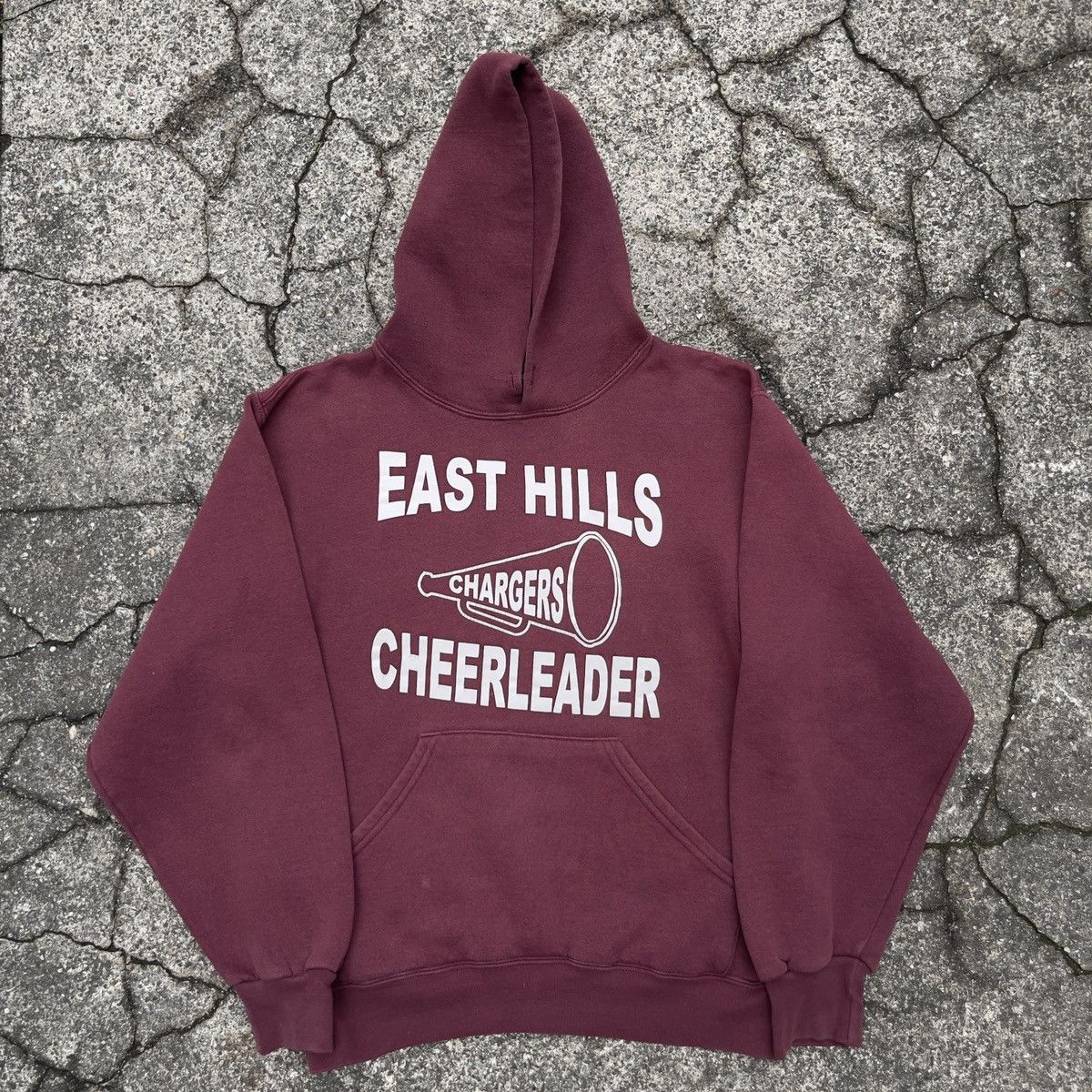 Soffe × Vintage Vintage 90s EAST HILLS CHEERLEADER CAPTAIN SOFFE Hoodie Size US S / EU 44-46 / 1 - 1 Thumbnail