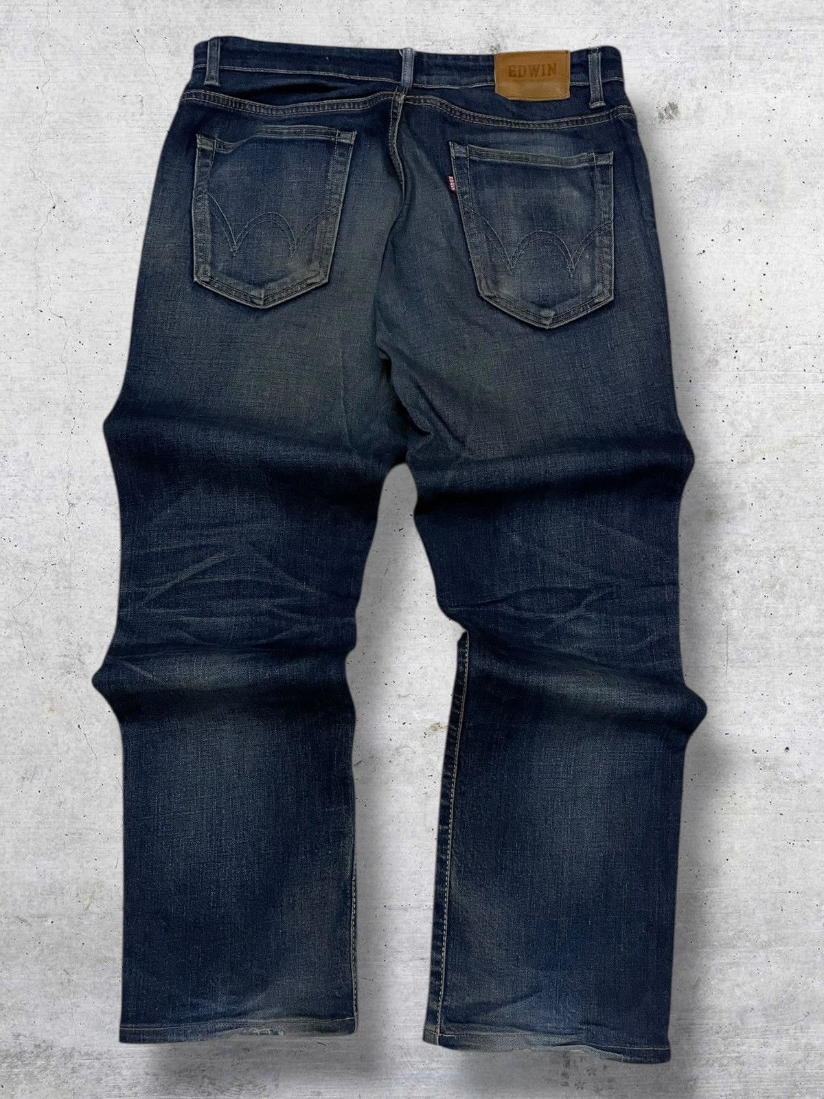 Edwin VINTAGE EDWIN 90S OG JAPAN DESIGNER DISTRESSED MUDWASH DENIM Size US 32 / EU 48 - 8 Thumbnail