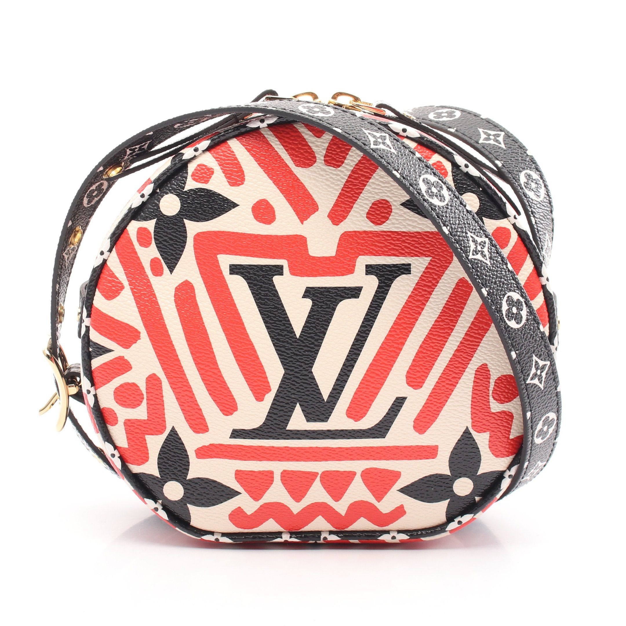 Louis Vuitton Louis Vuitton Lv Craft Boatt Chapeau Souple Monogram Giant Shoulder Bag Red Black Multicolor Size ONE SIZE - 1 Thumbnail