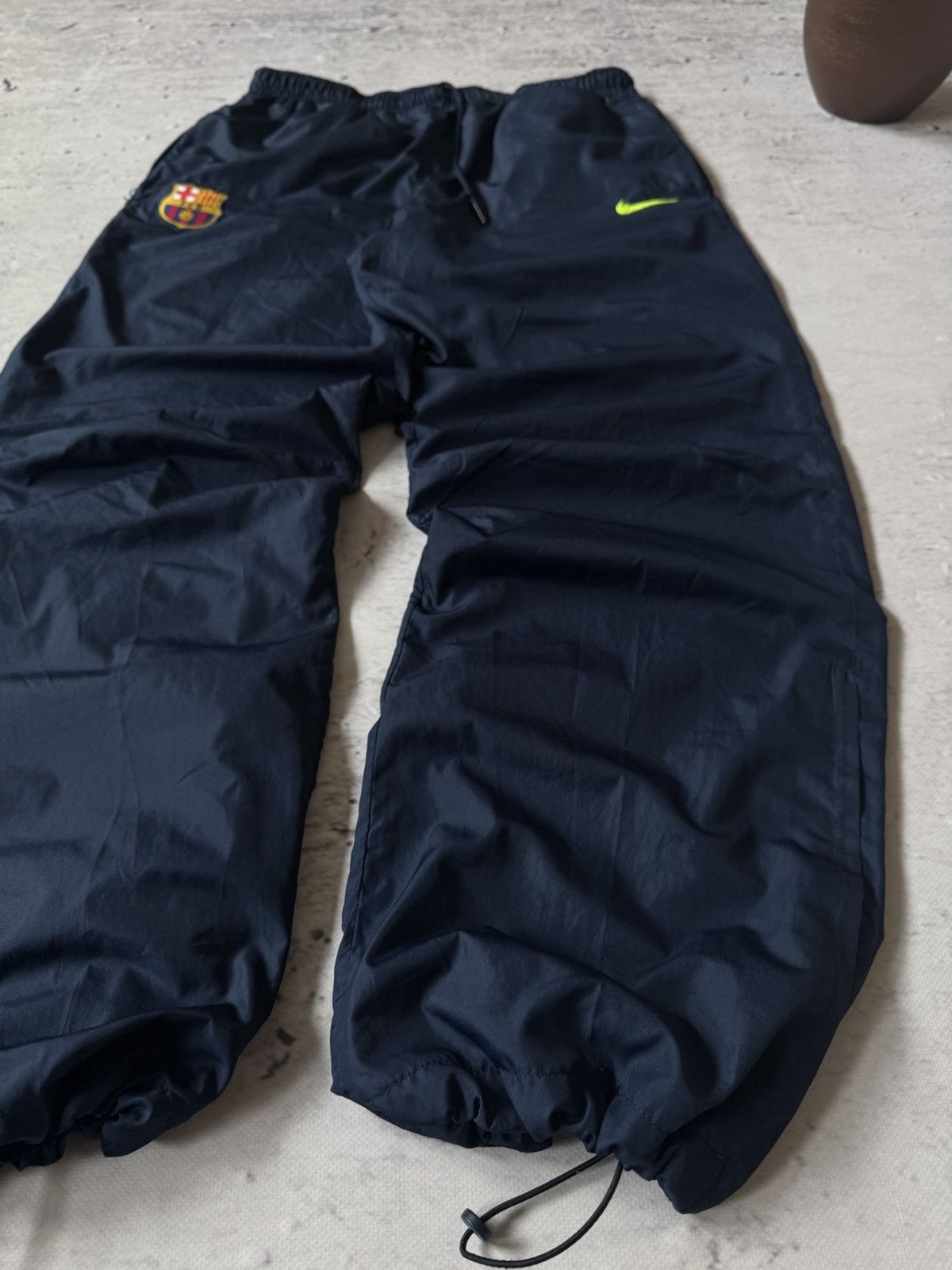 Nike × Vintage NIKE FCB BARCELONA NYLON VINTAGE K OVERSIZE BAGGY FIT PANTS Size US 32 / EU 48 - 3 Thumbnail