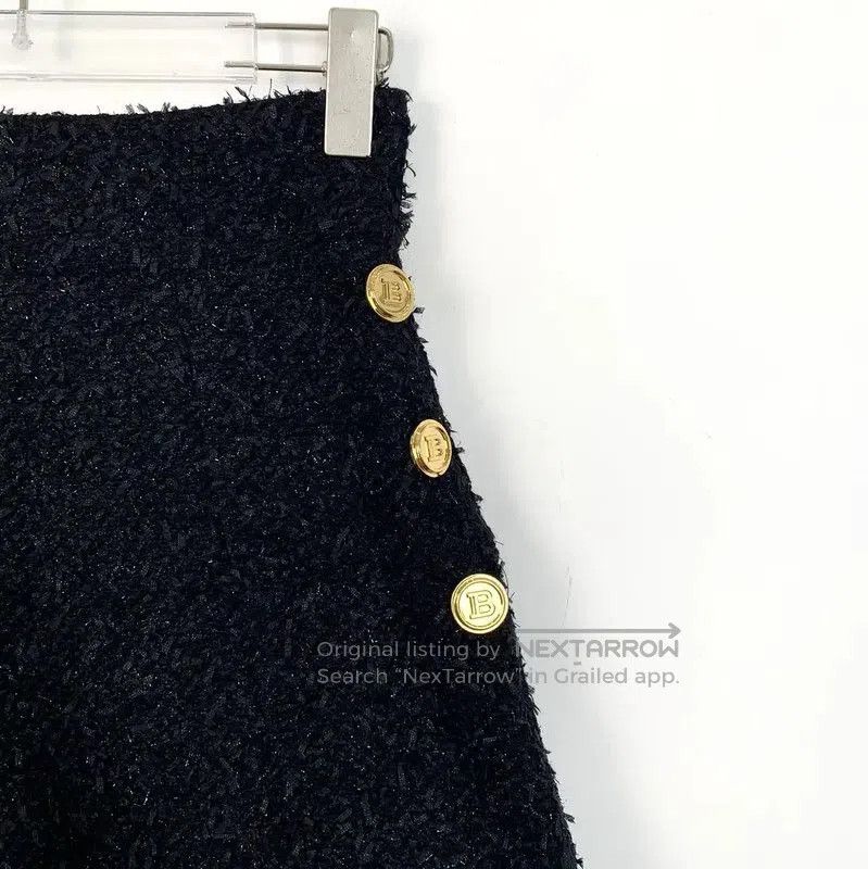 Balmain Balmain Black Cotton Women's Shorts . Size 22" - 3 Thumbnail