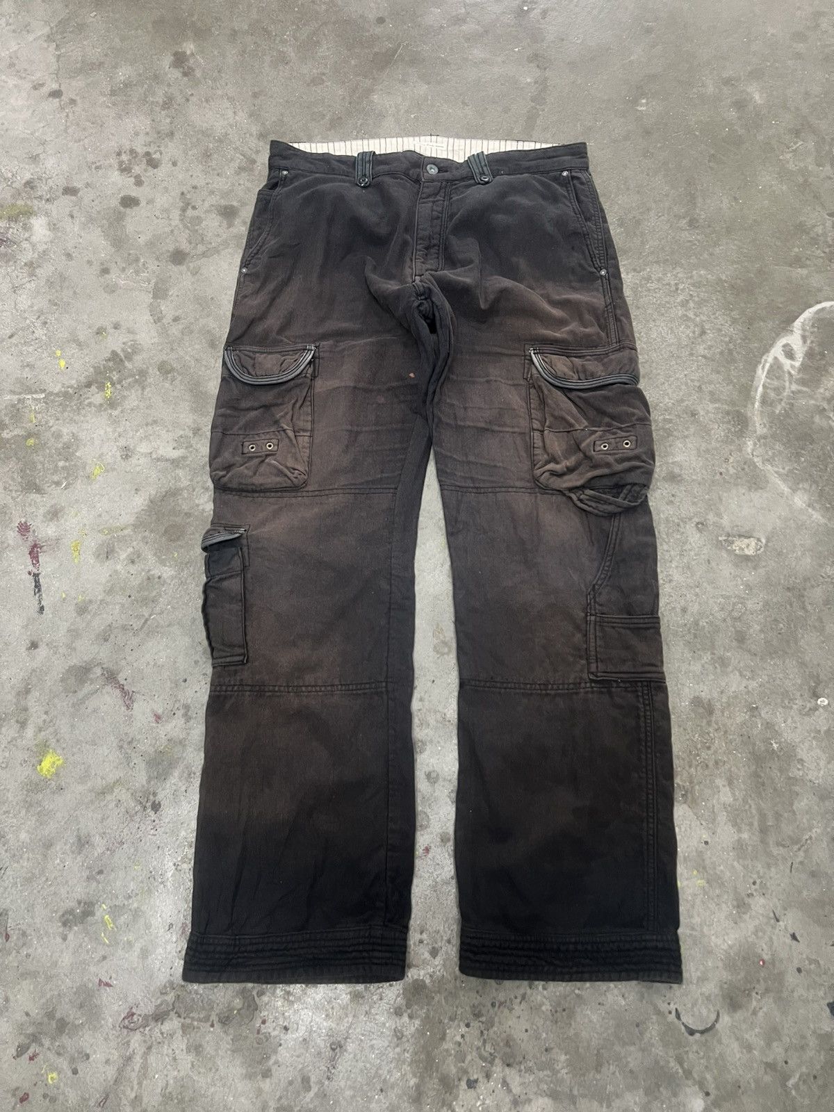 Designer × Japanese Brand BLACK FADED CARGO PANT SUNNY COUDE PANT Size US 34 / EU 50 - 1 Thumbnail