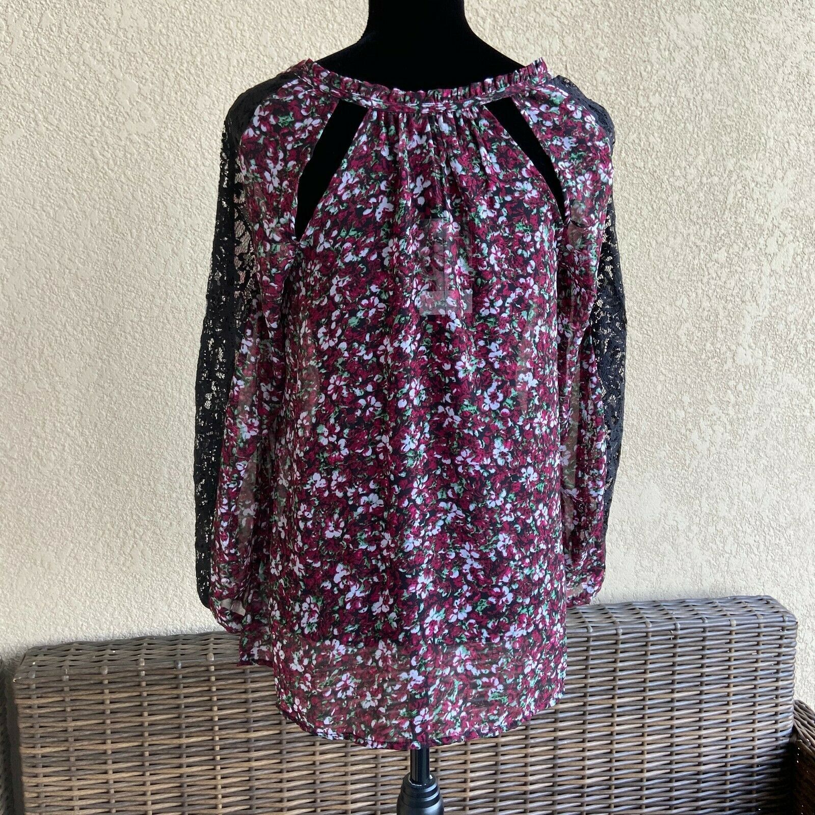 Other Jessica Simpson Lorette Raspberry Radiance Peasant Blouse S Size S / US 4 / IT 40 - 3 Thumbnail