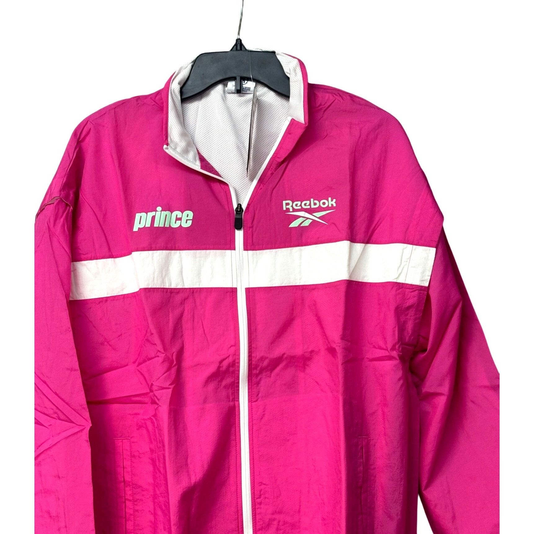 Reebok $100.00 Reebok Unisex Prince Jacket In Rose Rage, Sz. M Size M / US 6-8 / IT 42-44 - 8 Thumbnail