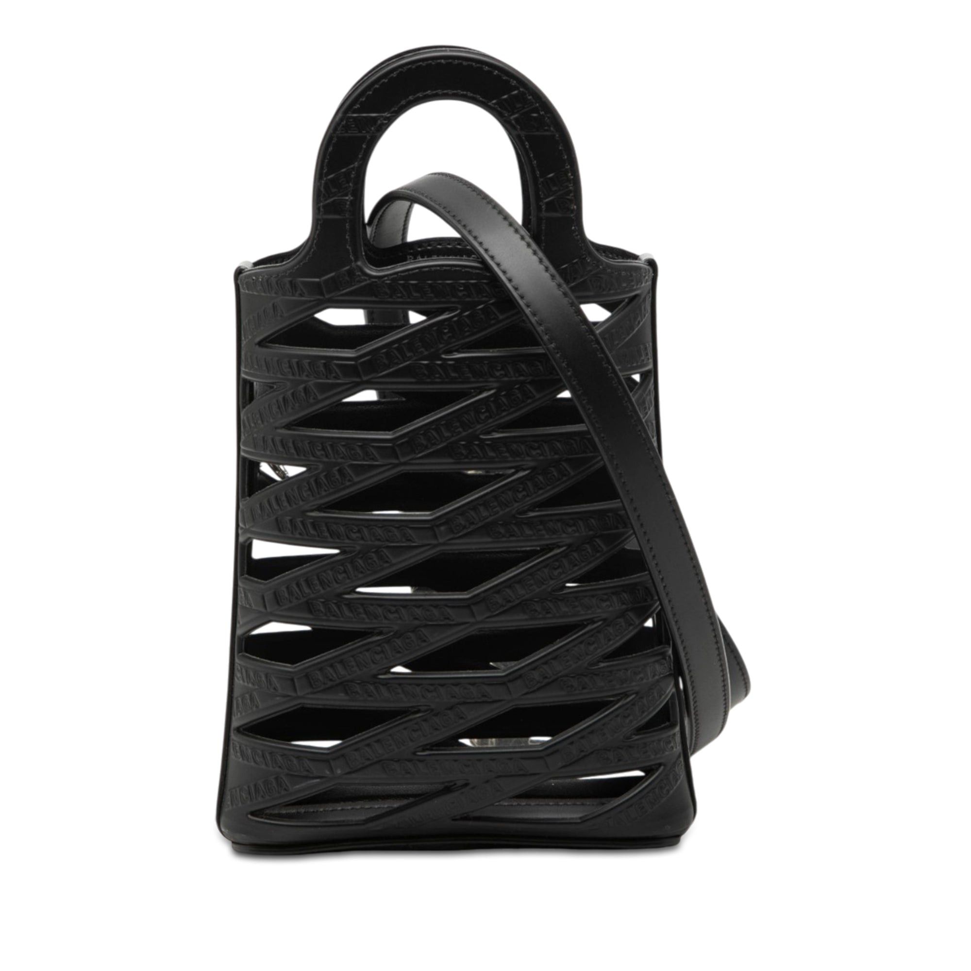 Balenciaga Leather Neo Basket Phone Holder Size ONE SIZE - 1 Thumbnail