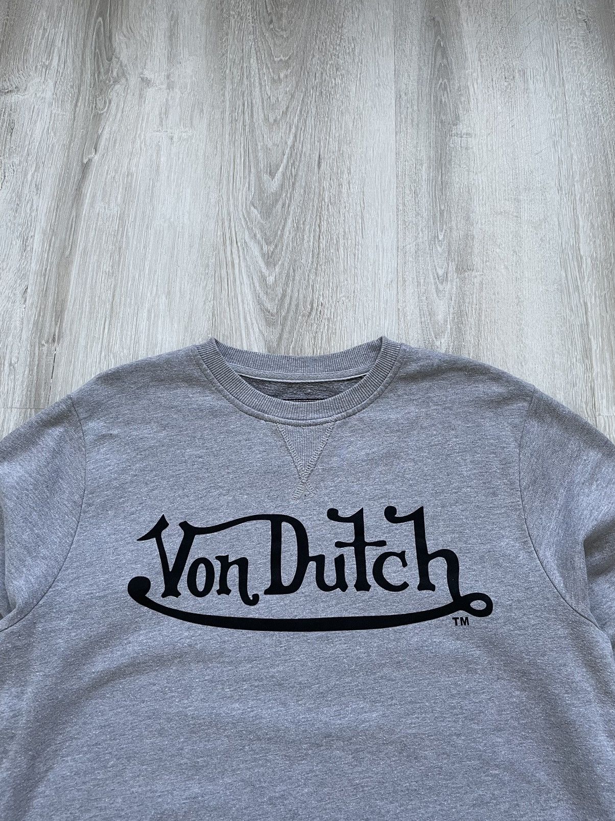 Japanese Brand × Vintage × Von Dutch Vintage Y2K Von Dutch Sweatshirt Big Logo Y2K Retro Size US L / EU 52-54 / 3 - 2 Thumbnail