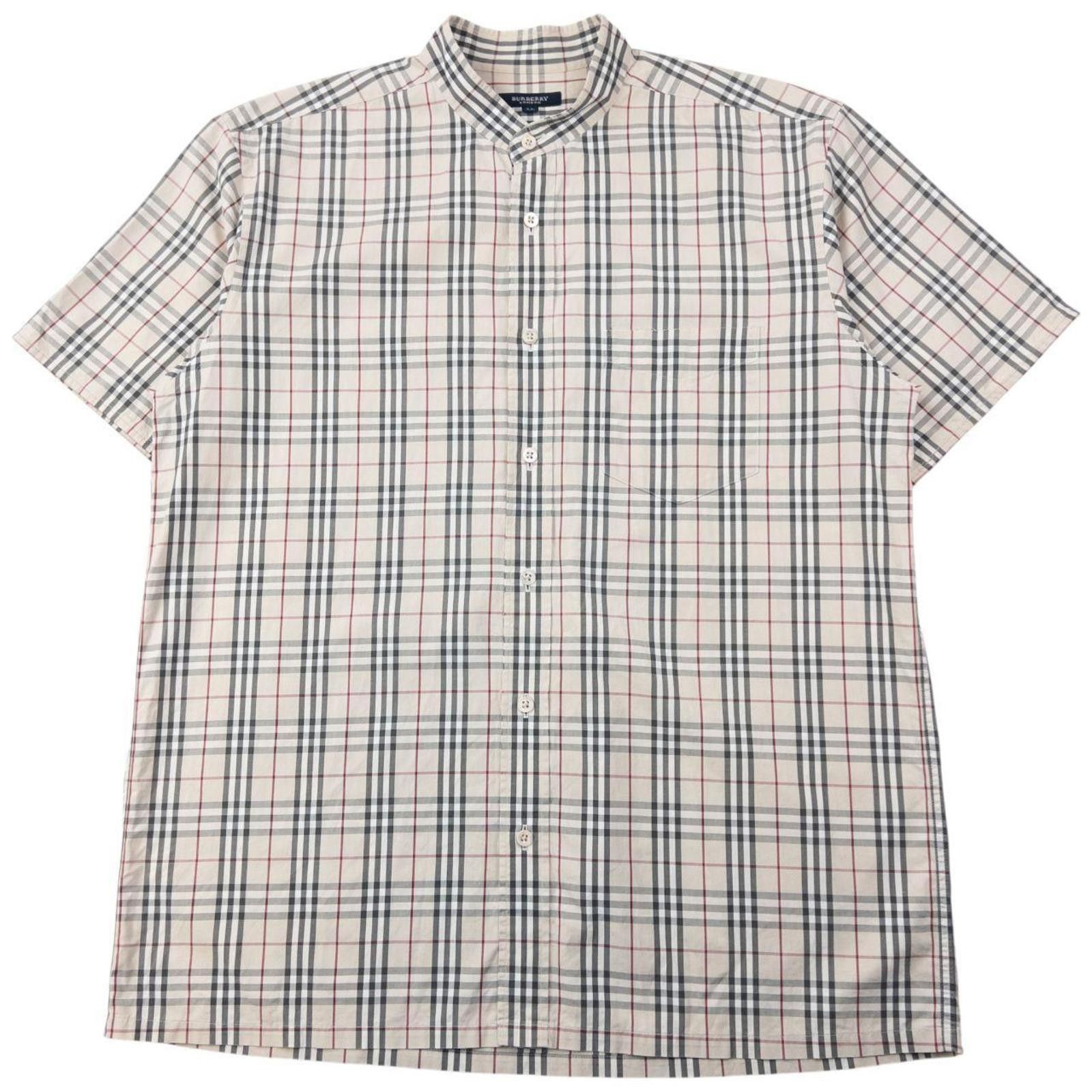 Burberry Vintage 2000s Burberry Nova Check Short Sleeve Shirt Size XL Size US XL / EU 56 / 4 - 1 Thumbnail