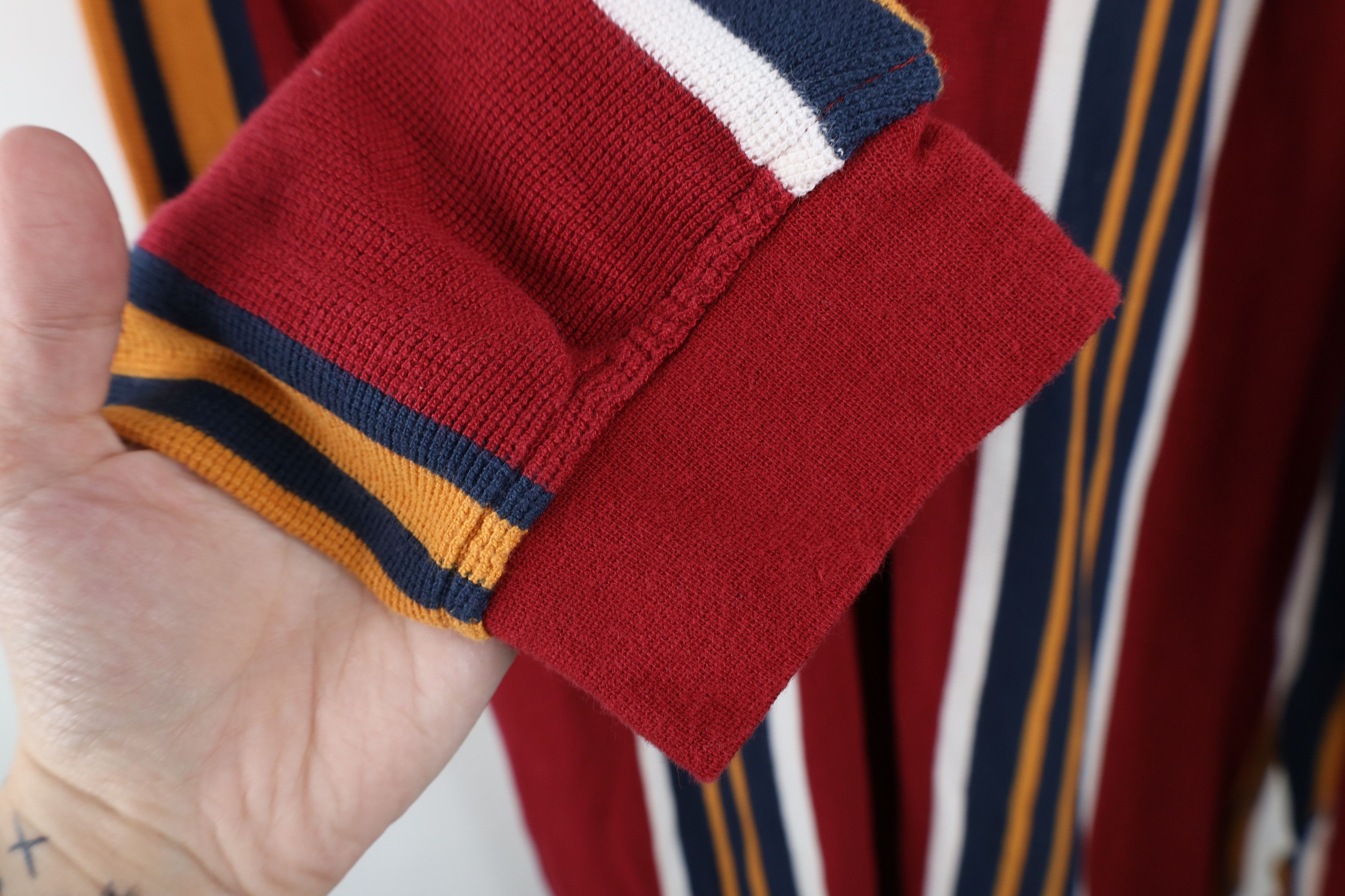 Vintage Vintage 90s Streetwear Oversized Baggy Long Sleeve Polo Size US L / EU 52-54 / 3 - 11 Thumbnail