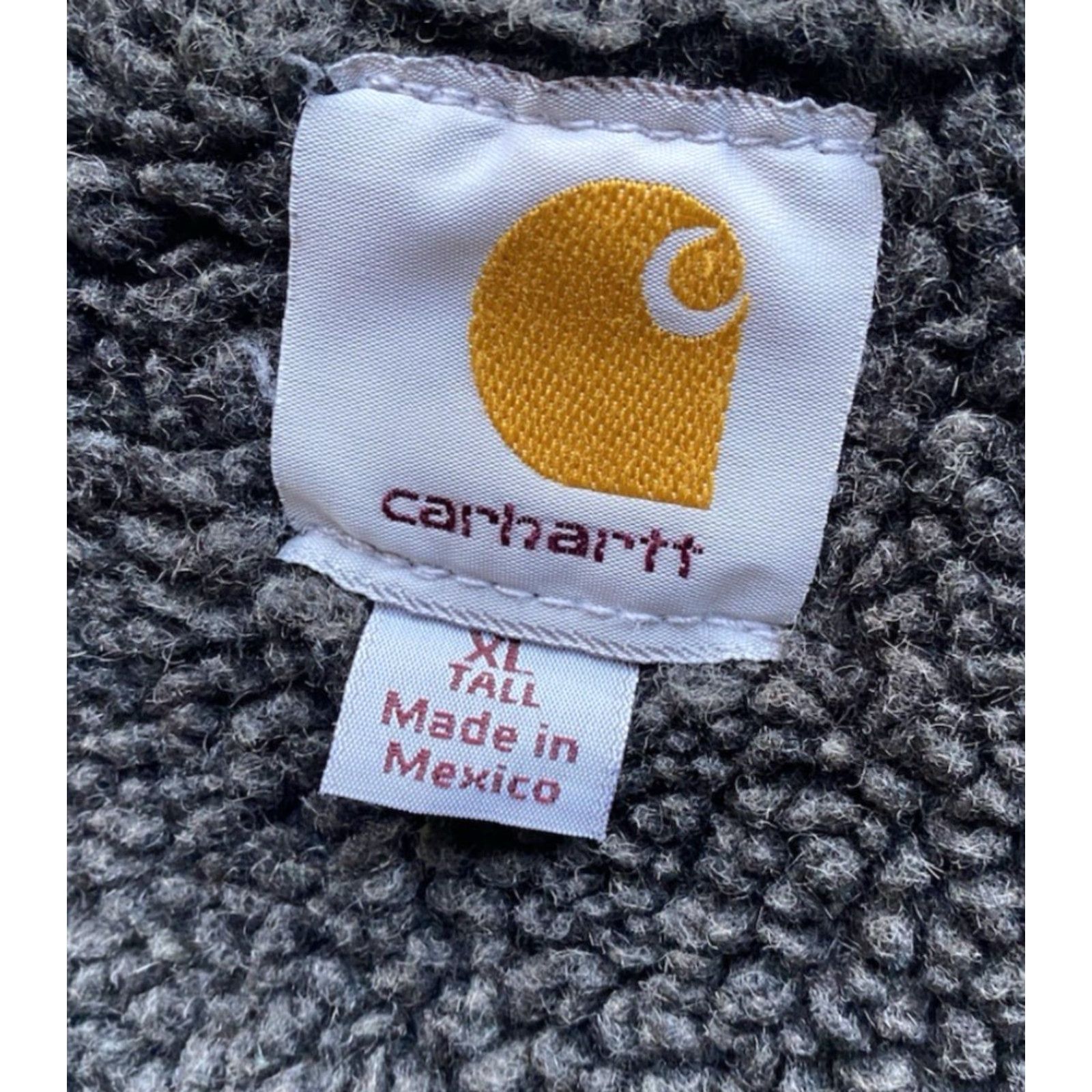 Carhartt VINTAGE Carhartt V26 GVL Vest Men XL Tall Gray Sherpa Lined Embroidery Big & Tall Embroidered Cotton Vest Size US XL / EU 56 / 4 - 5 Thumbnail