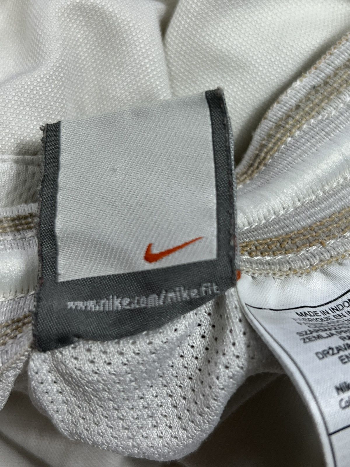 Nike × Vintage Nike Ronaldinho Vintage White Shorts L 00s Streetwear Sport Size US 34 / EU 50 - 8 Thumbnail