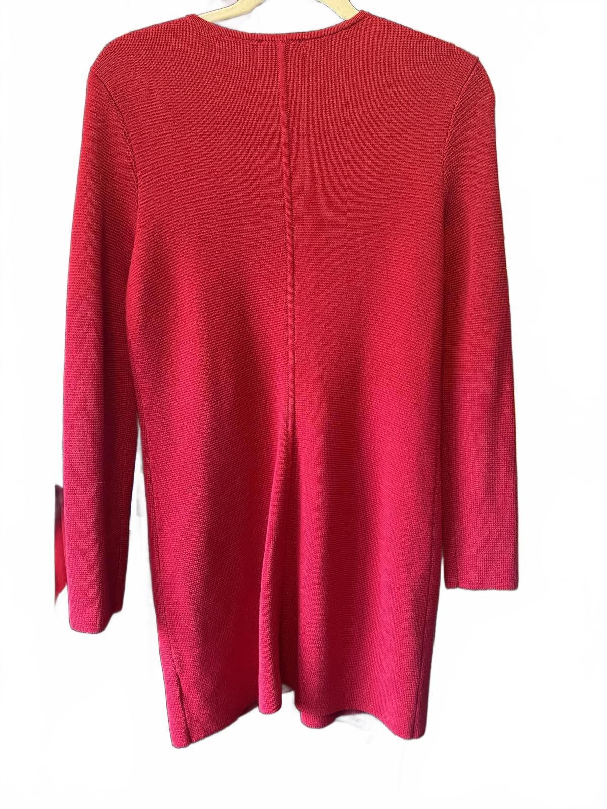 Designer Talbots red sweater coat Size M / US 6-8 / IT 42-44 - 2 Thumbnail
