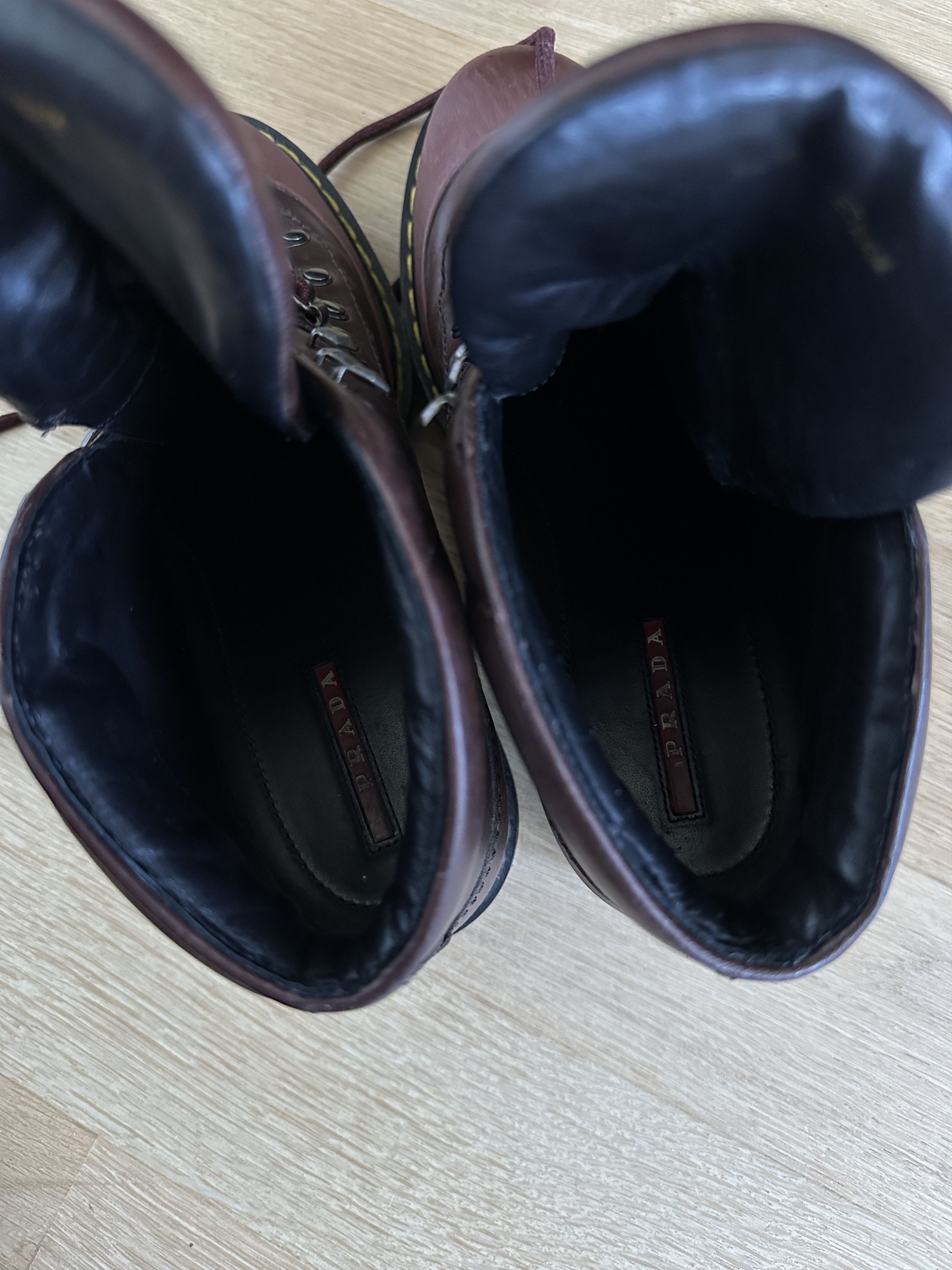 Prada PRADA LEATHER ANKLE BOOTS Size US 9.5 / IT 39.5 - 5 Thumbnail