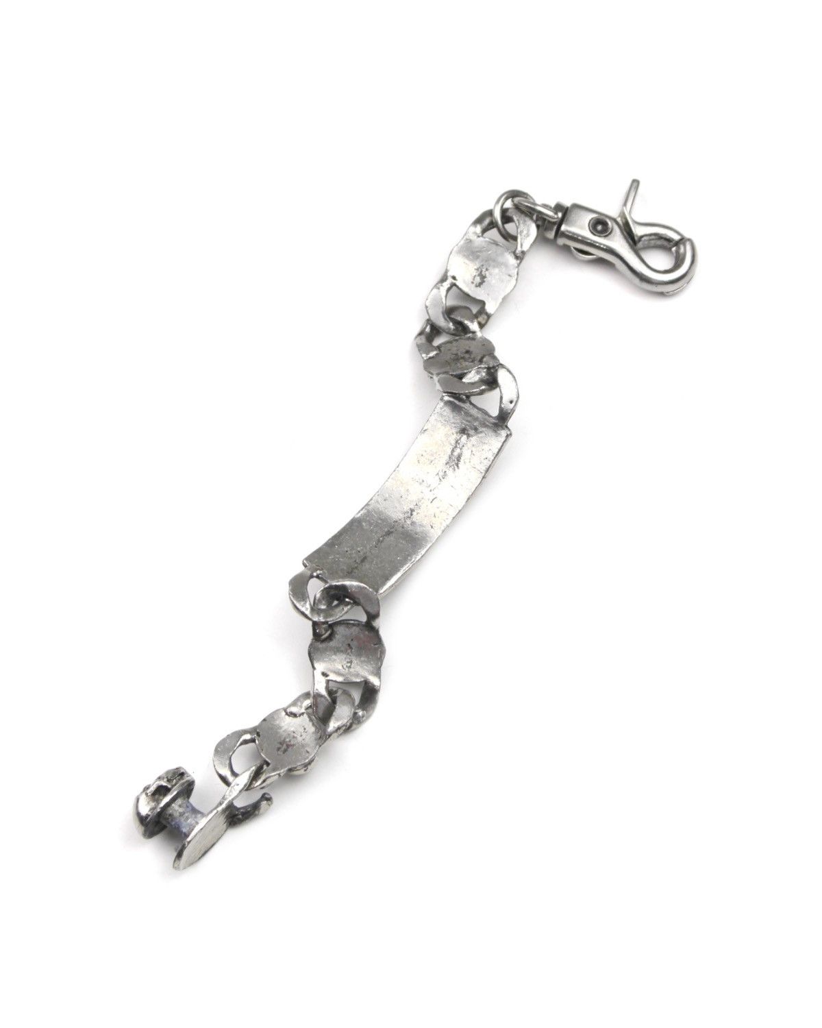 Hysteric Glamour 2000S JAPANESE MADE DARK METAL SKULL CURB BRACELET Size ONE SIZE - 6 Thumbnail