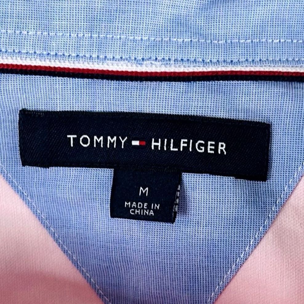 Tommy Hilfiger Tommy Hilfiger Medium Casual Button Front Shirt Pink 100% Cotton Shirt Men M Pink 100% Cotton Button-Front Casual Mens Shirt Size US M / EU 48-50 / 2 - 3 Thumbnail