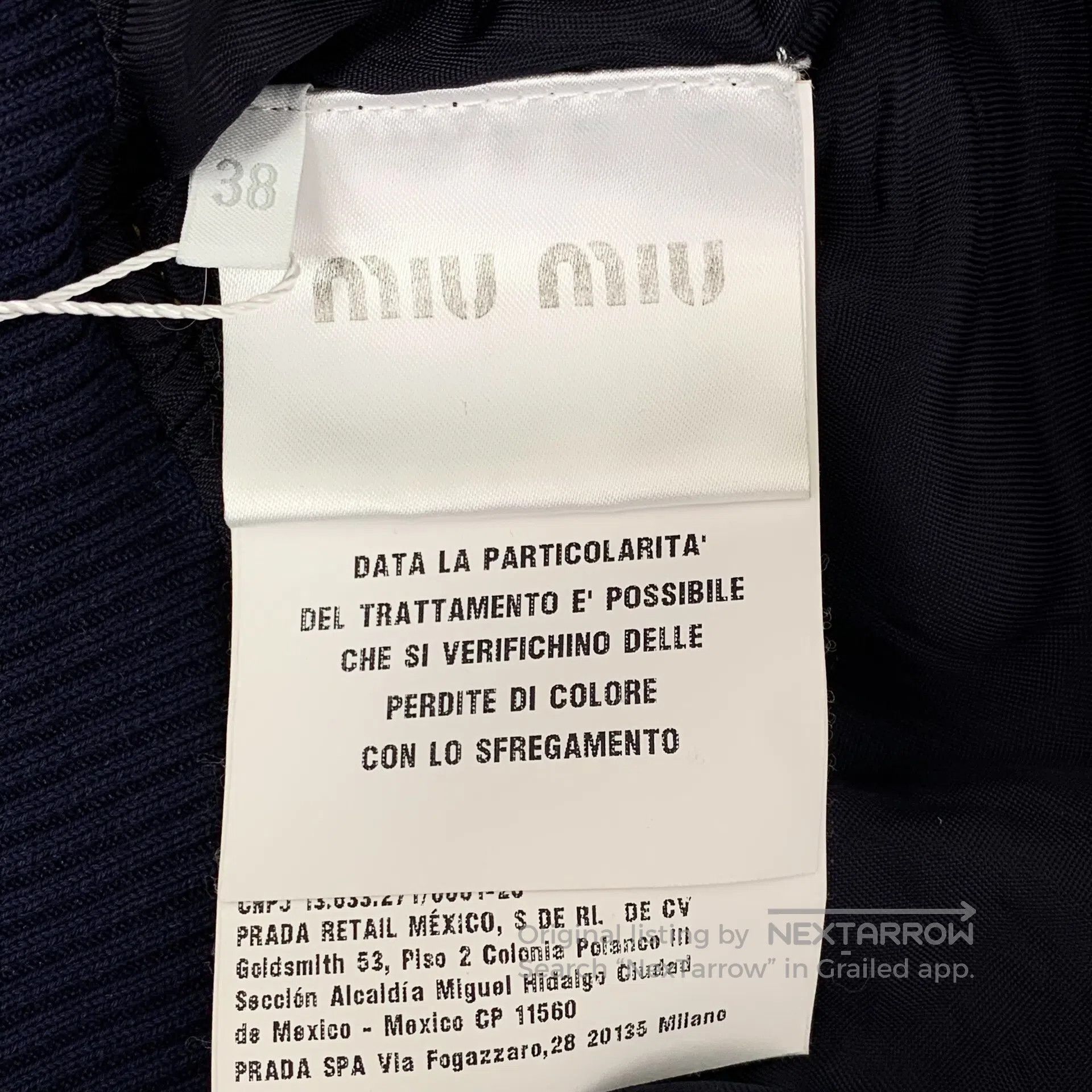 Miu Miu Miu Miu Blue logo embroidered cotton denim jacket| Size XS / US 0-2 / IT 36-38 - 6 Thumbnail