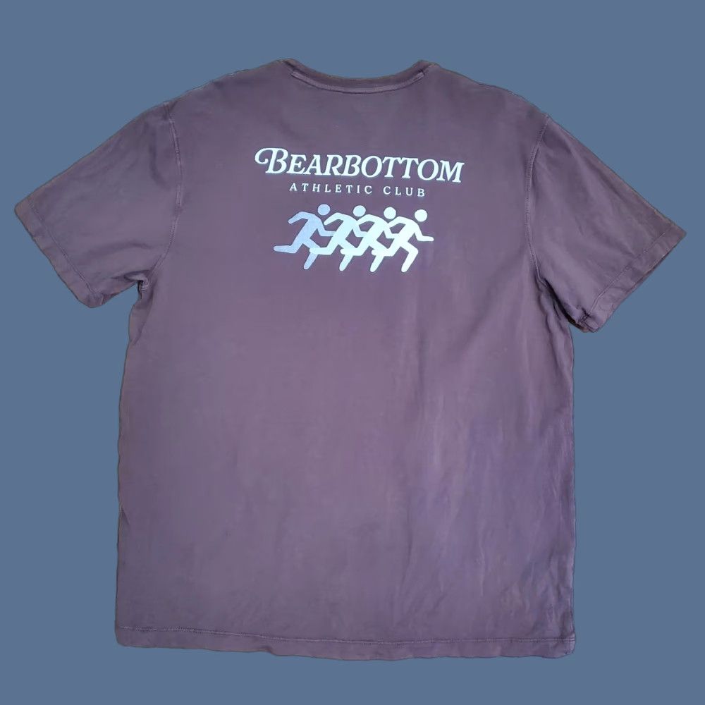 Vintage Bearbottom Shirt Mens XL Brown Athletic Club Running Graphic Performance Tee Size US XL / EU 56 / 4 - 1 Thumbnail