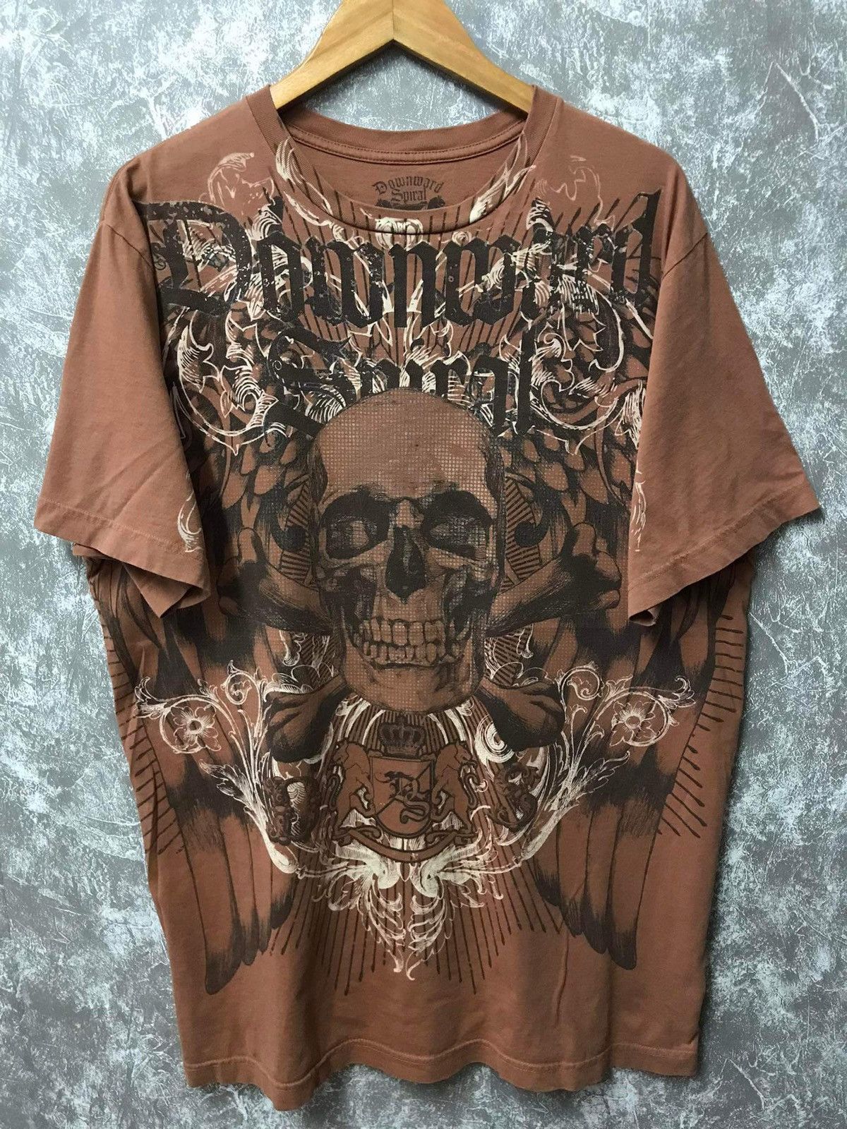 Affliction Affliction Skull Y2K Graphic Tee Size US XL / EU 56 / 4 - 1 Thumbnail