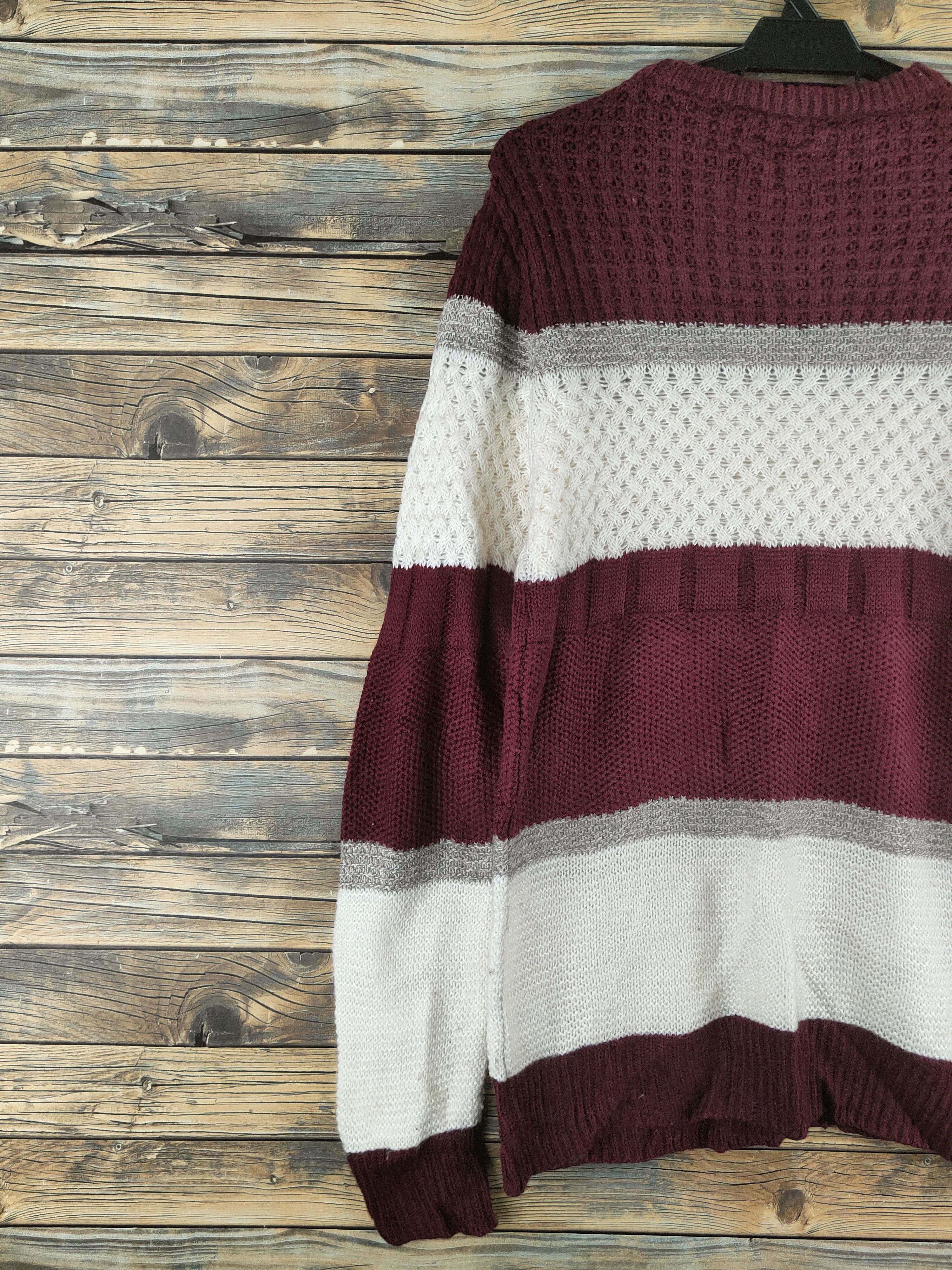 Ciaopanic DL Ciaopanic Brown Cream Knitwear Sweatshirts #46-480 Size M / US 6-8 / IT 42-44 - 8 Thumbnail