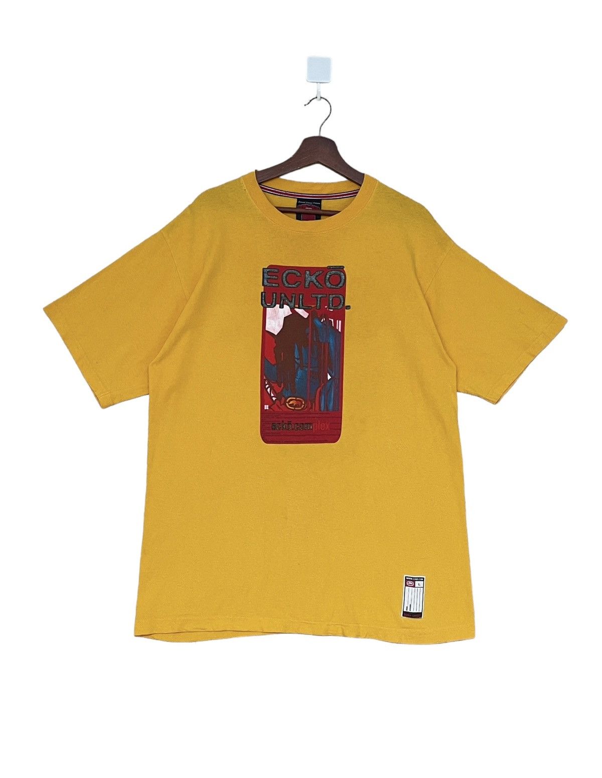 Ecko Unltd. × Rap Tees × Vintage Vintage Brand Ecko Unltd Baggy T-shirt 1990s Size US L / EU 52-54 / 3 - 1 Thumbnail