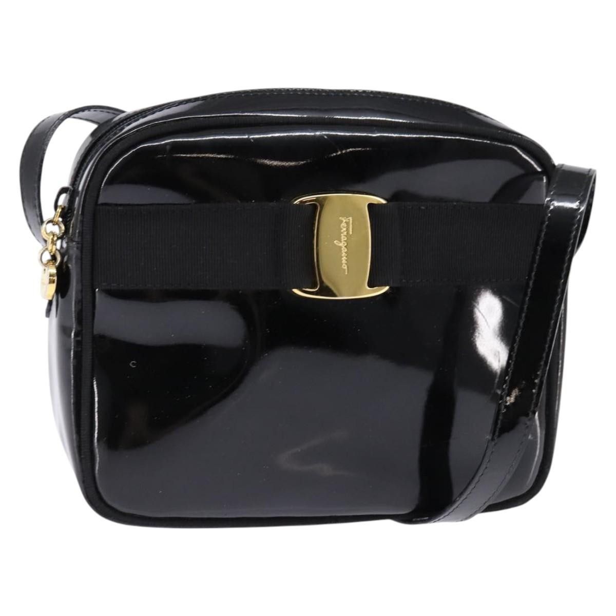 Salvatore Ferragamo Salvatore Ferragamo Vara Bow camera Patent Leather Size ONE SIZE - 1 Thumbnail