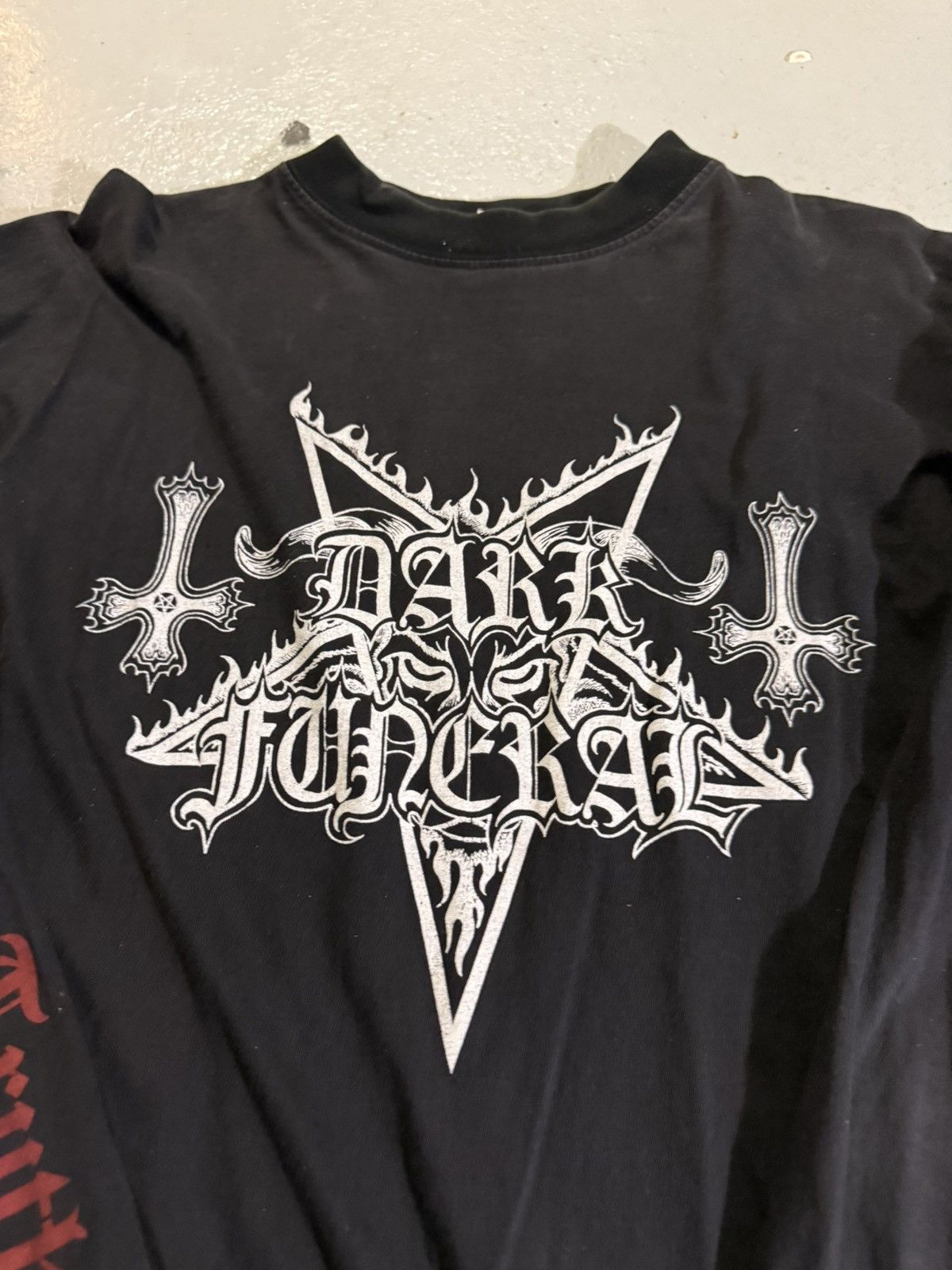 Vintage Vintage 90s Dark Funeral Black Metal Tshirt Size US XL / EU 56 / 4 - 2 Thumbnail