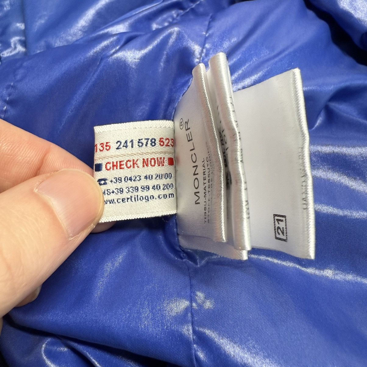 Moncler Moncler Thym Men’s Nylon Windbreaker Jacket Size 2 (S) Navy Size US S / EU 44-46 / 1 - 7 Thumbnail
