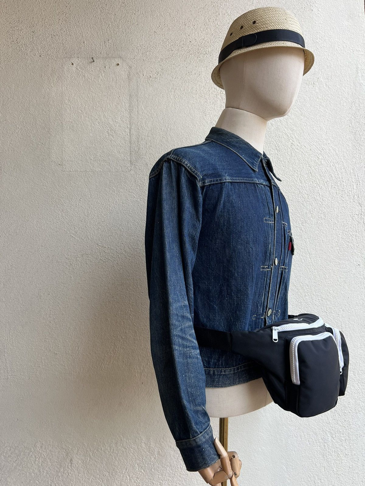 Courreges Vintage 90s Courreges Paris Two Tone Cargo Waist Bag Size 34 - 4 Thumbnail