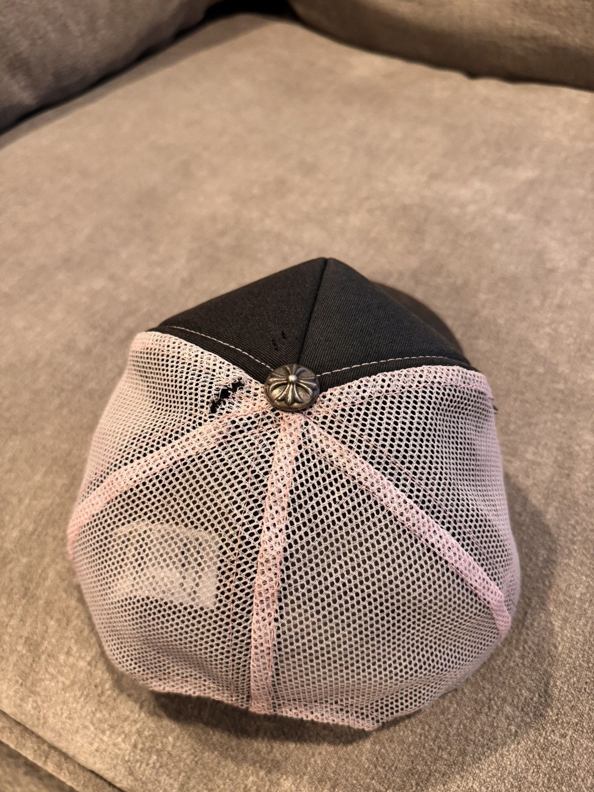 Chrome Hearts Chrome Hearts CH Hollywood Trucker Hat Black/Pink Size ONE SIZE - 4 Thumbnail