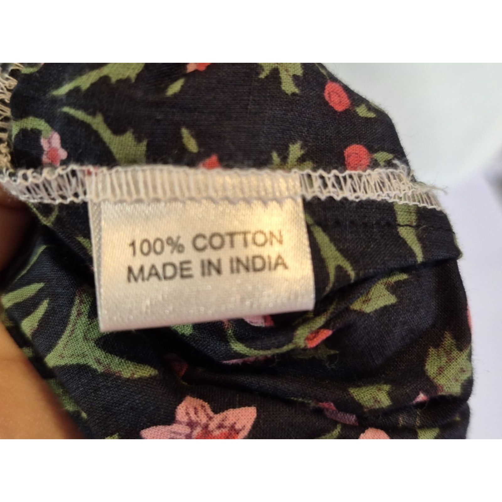 Other New India Collection Cotton Hand Block Black Floral Dress XS Size XS / US 0-2 / IT 36-38 - 9 Thumbnail