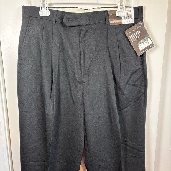 Geoffrey B. Small Geoffrey Beene Black Dress Men Pant Perfect Fit 34*34 Size US 34 / EU 50 - 3 Thumbnail