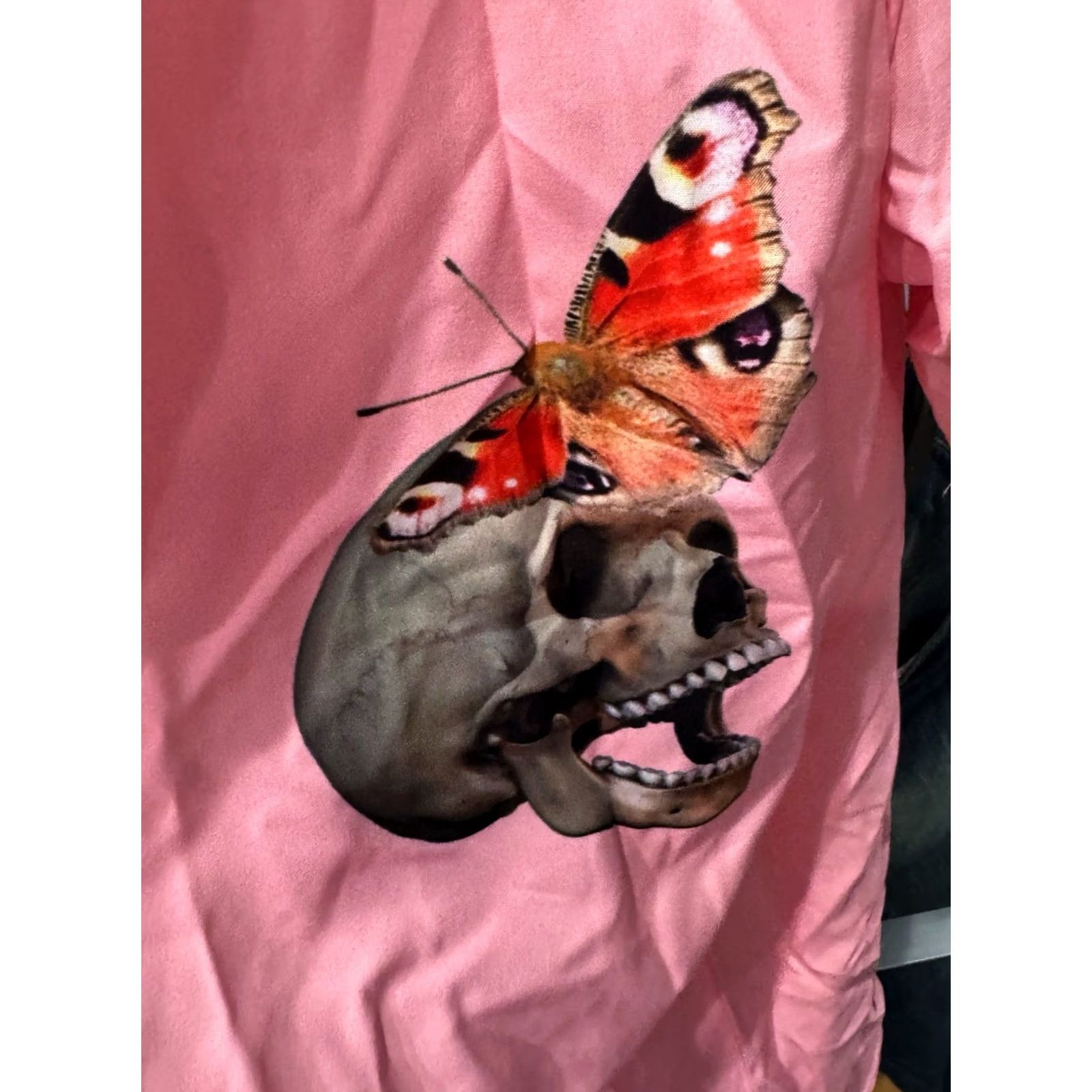 Fashion Nova NWT Fashion NOva Men Skull Butterfly SHORT SLEEVE BUTTON UP SHIRT Large - Limited Edition Size US L / EU 52-54 / 3 - 2 Thumbnail