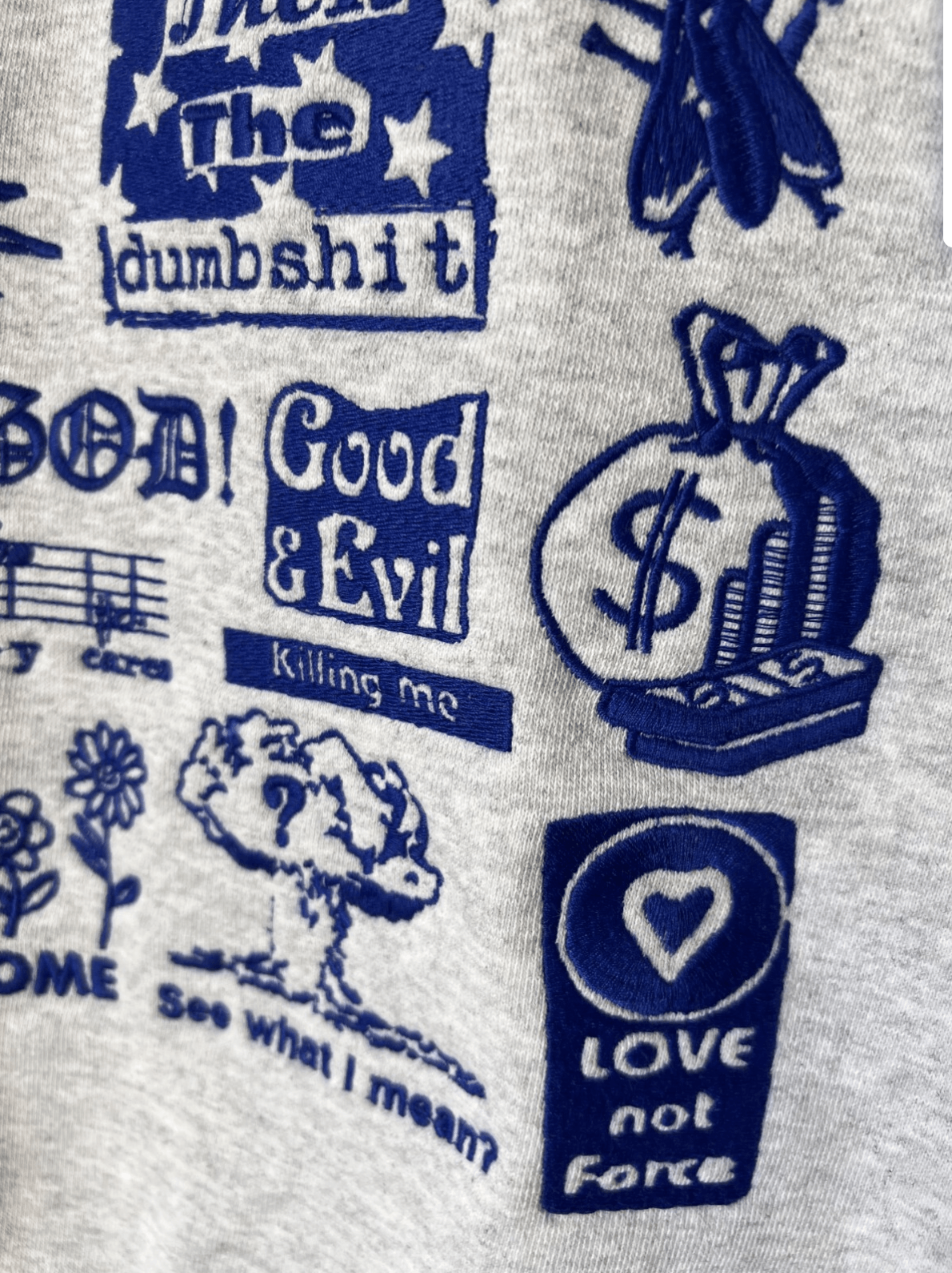 Supreme Supreme Weirdo Dave Wild Embroidery Sweatshirt in Gray Size US XL / EU 56 / 4 - 4 Thumbnail