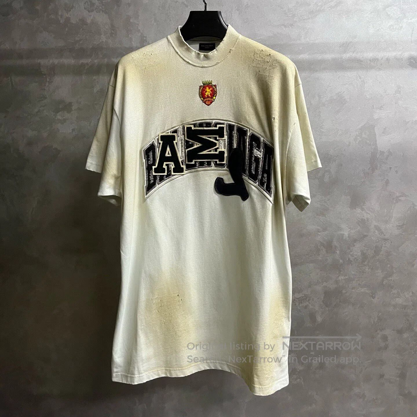 Balenciaga Balenciaga Letter embroidered badge, round-neck short-slee Size US M / EU 48-50 / 2 - 1 Thumbnail