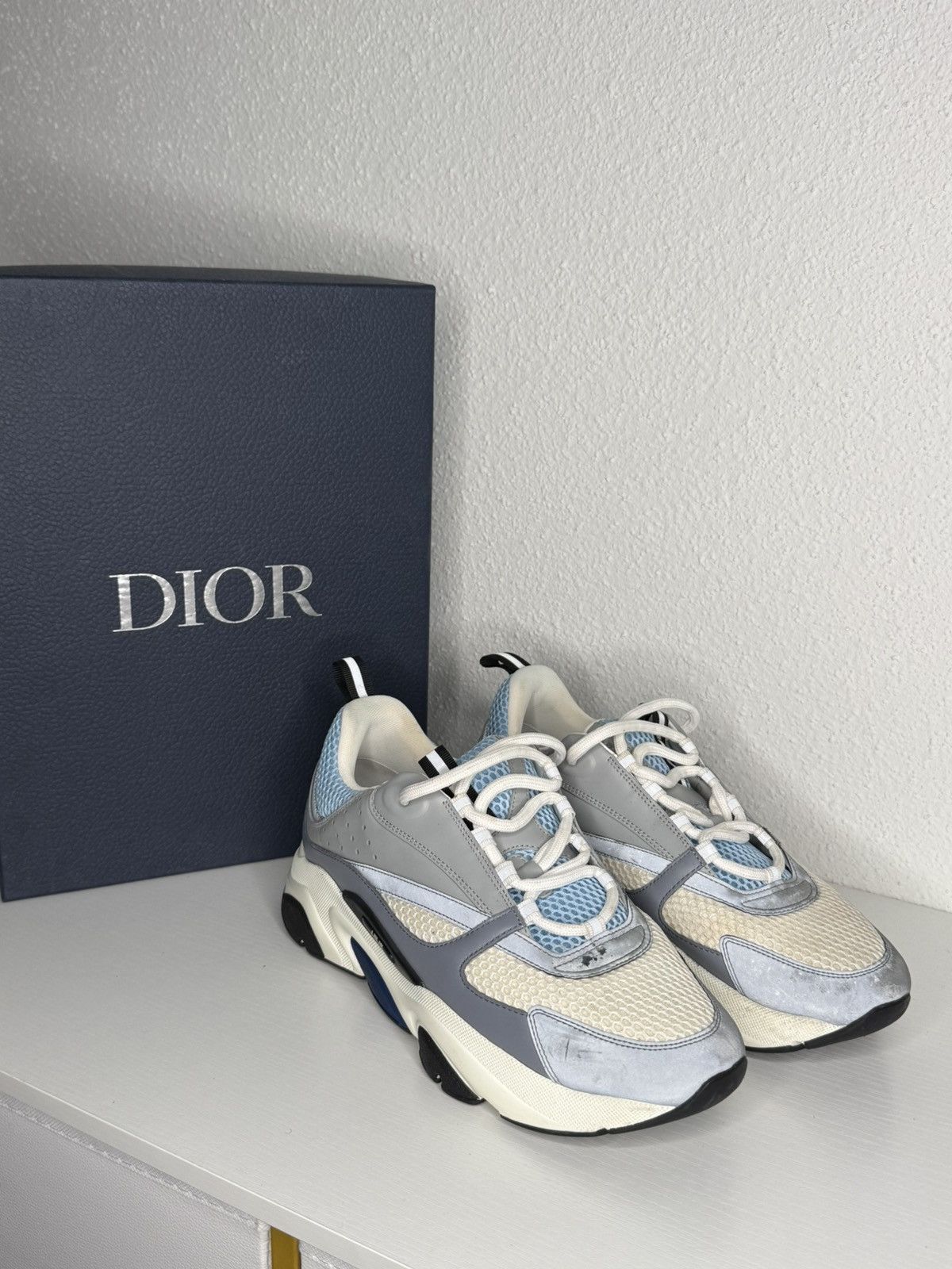 Dior Dior B22 White Blue Sneakers Size US 10 / EU 43 - 1 Thumbnail