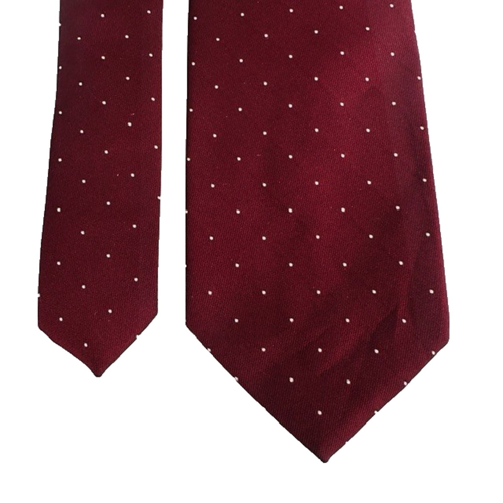 Other Taylor Ltd. Necktie Red(maroon) w/white polka dot Preppy VTG Size ONE SIZE - 1 Thumbnail