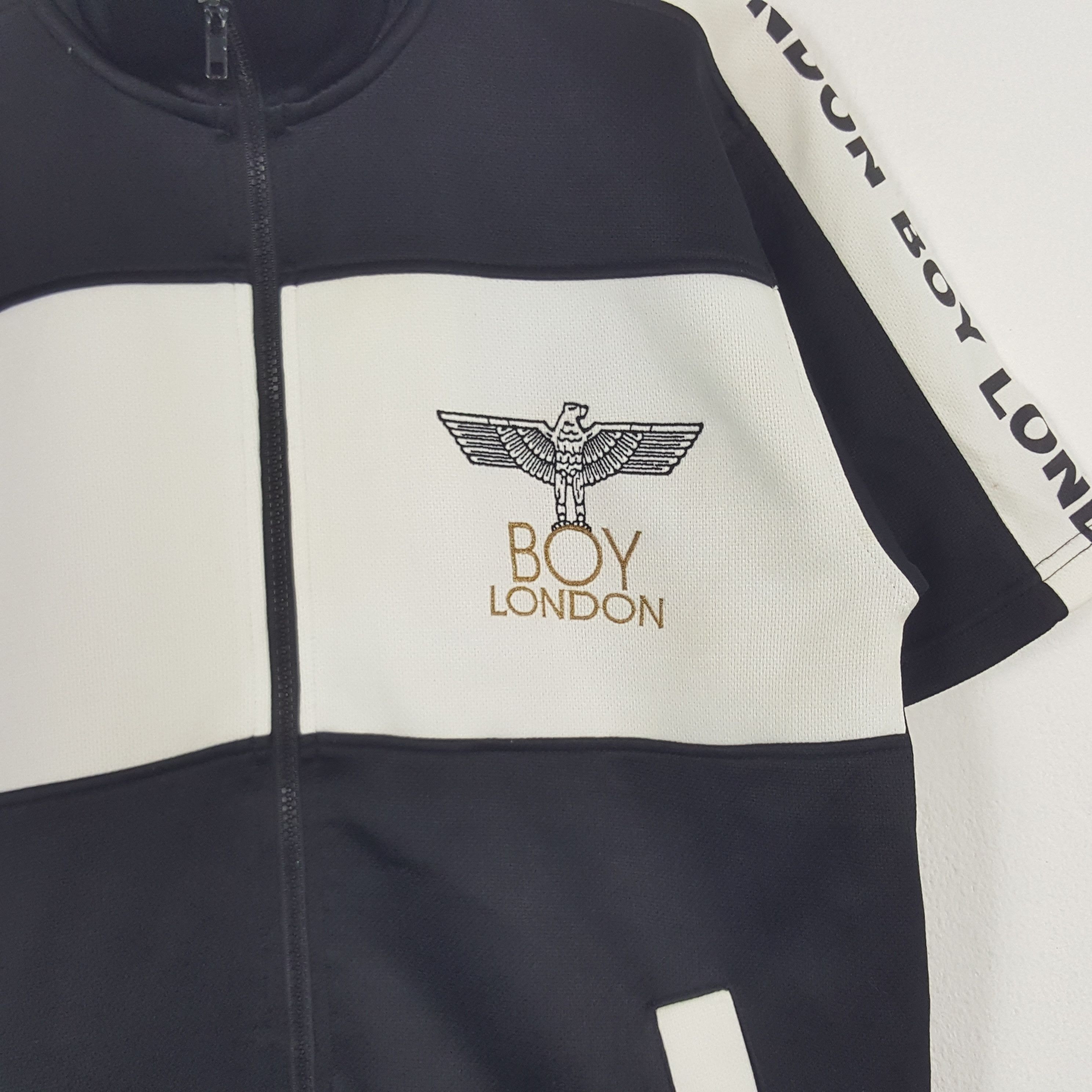 Boy London × Vintage Vintage Boy London Sport Style Full Zipper Tshirt Size US M / EU 48-50 / 2 - 2 Thumbnail