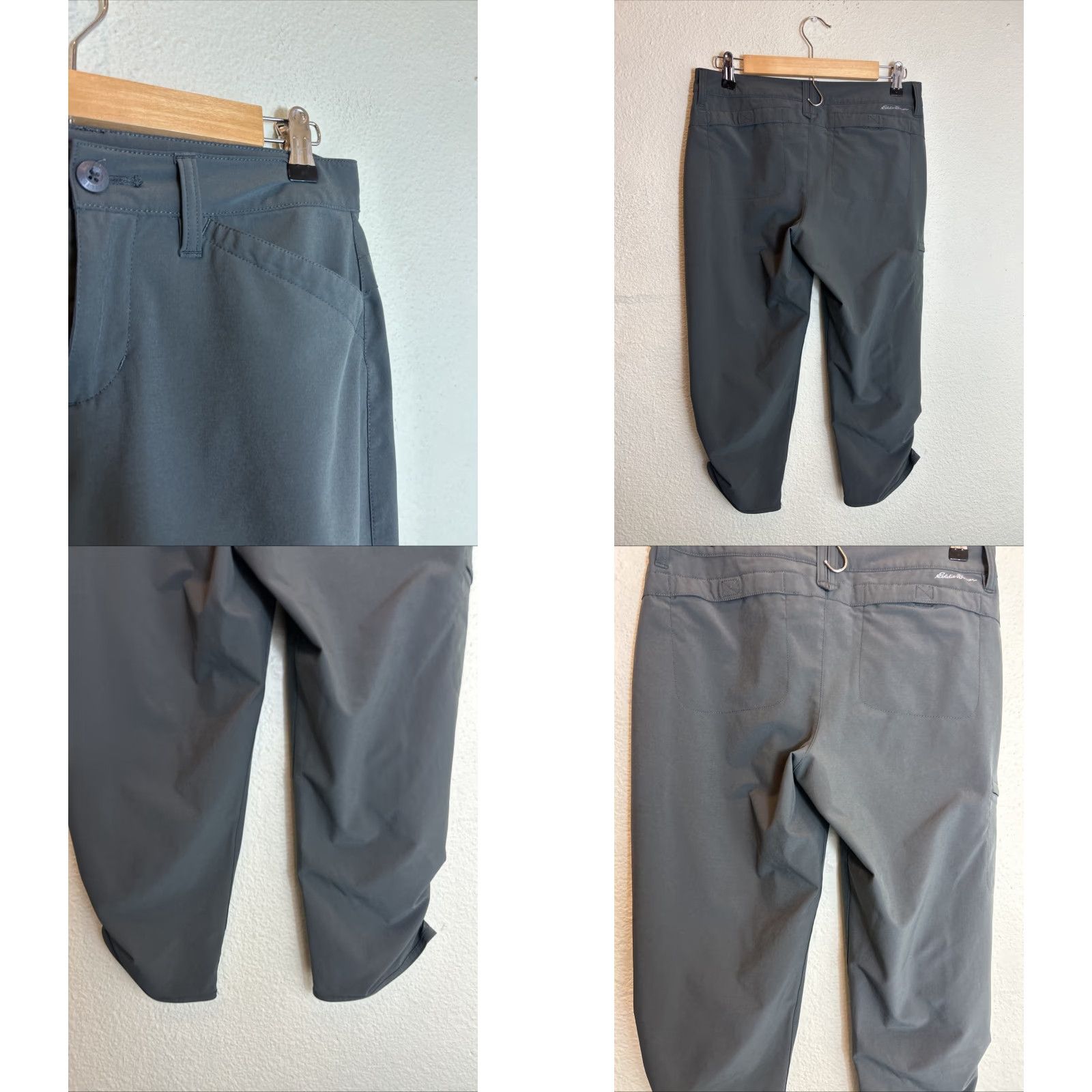 Eddie Bauer Eddie Bauer Womens Capri Pants Size 4 Gray Polyester Adventure 30x22 Size 27" / US 4 / IT 40 - 8 Thumbnail