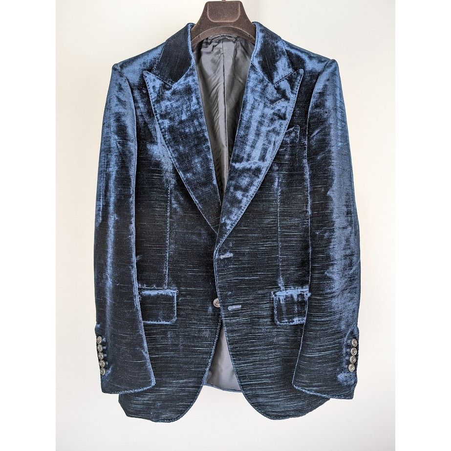Tom Ford o1rshd1 Blazer Jacket In Ink Blue Size US S / EU 44-46 / 1 - 2 Thumbnail