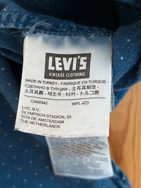 Levi's Vintage Clothing LVC 1920s Indigo dyed Sunset shirt small Size US S / EU 44-46 / 1 - 7 Thumbnail