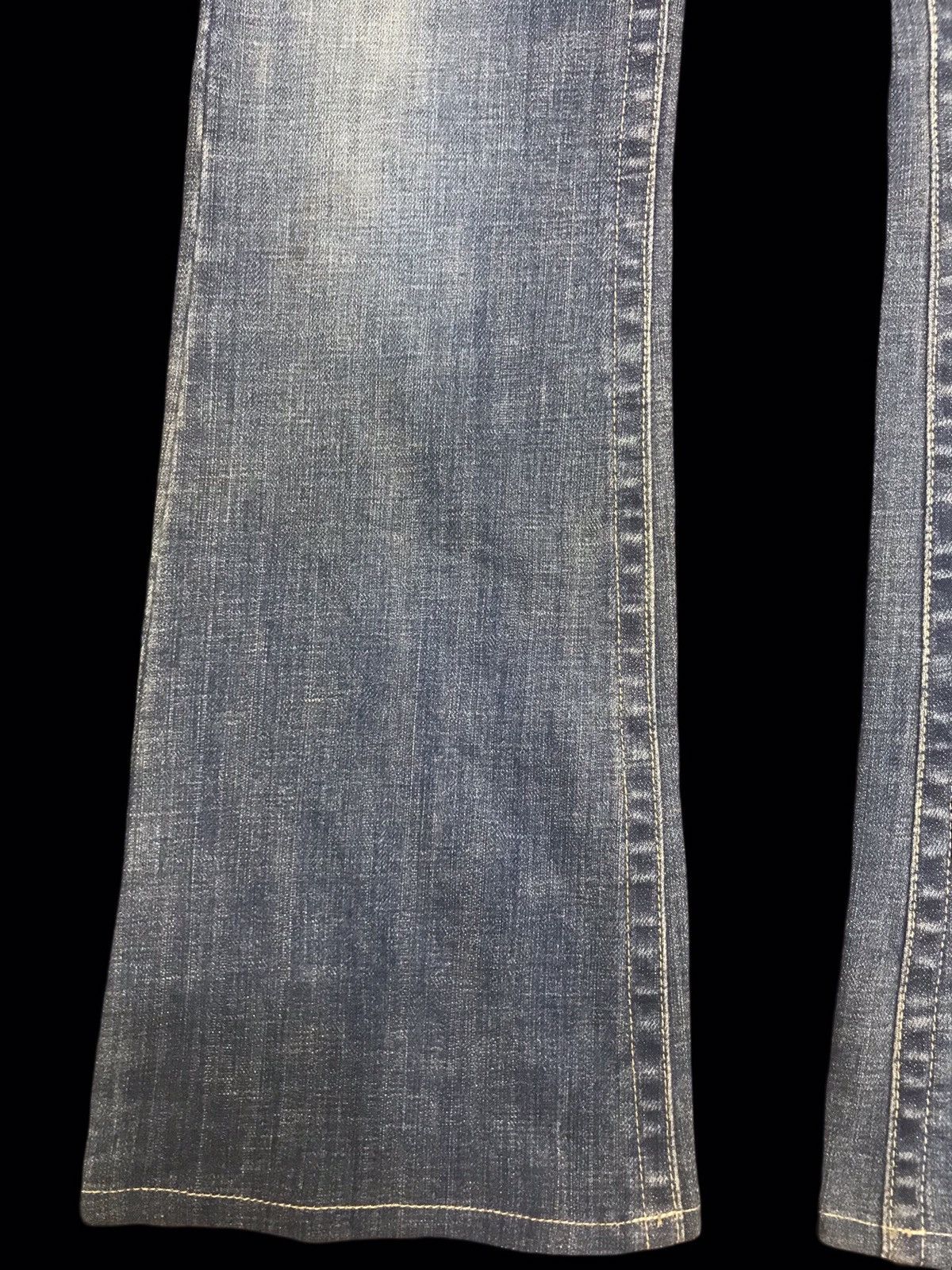 Designer × Japanese Brand 💥FLARE💥EDGE ON ALL MULTIPOCKETS FLARE DENIM F355 Size 29" - 9 Thumbnail