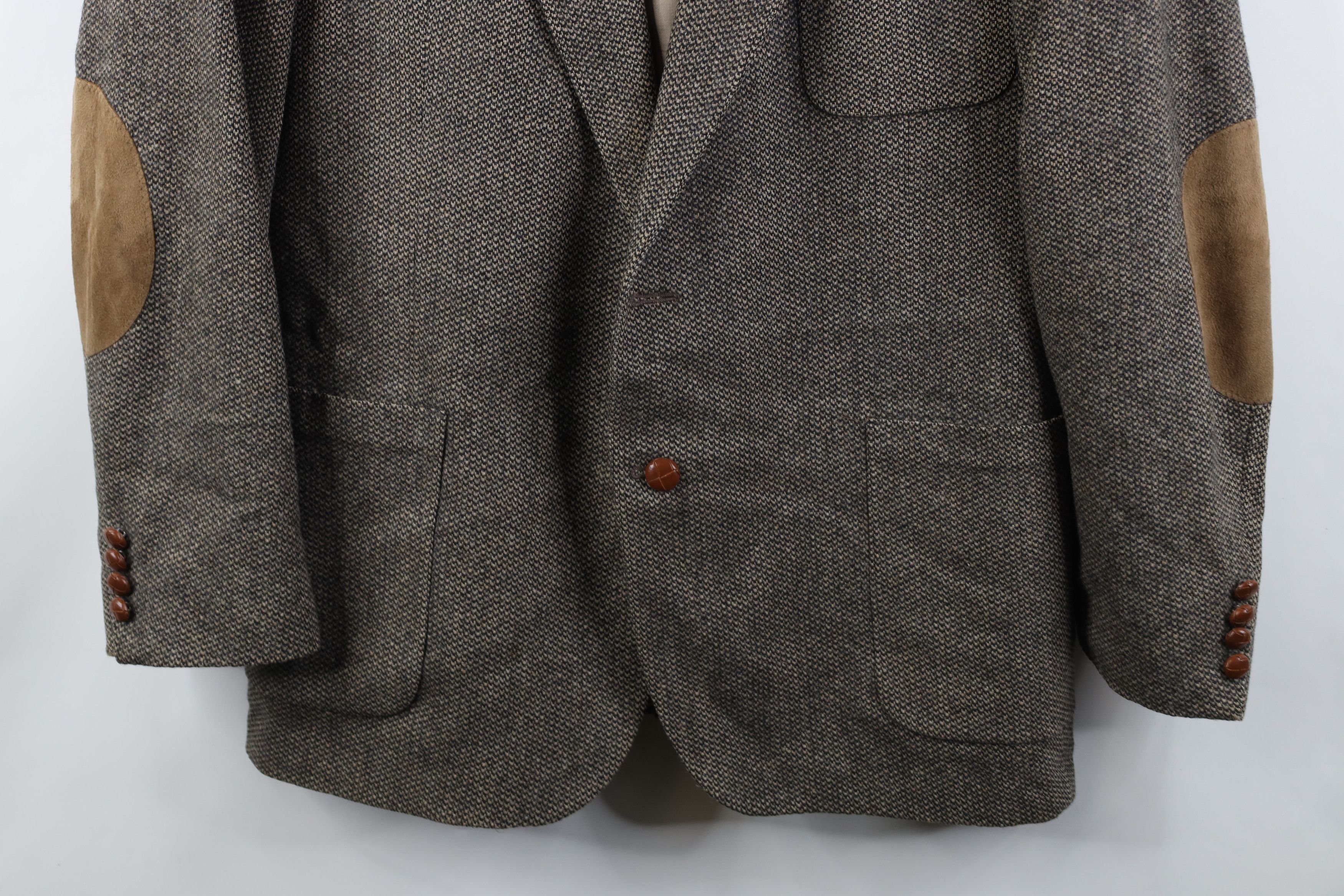 Vintage Vintage 90s Suede Leather Elbow Patch Blazer Suit Jacket USA Size US XXL / EU 58 / 5 - 3 Thumbnail