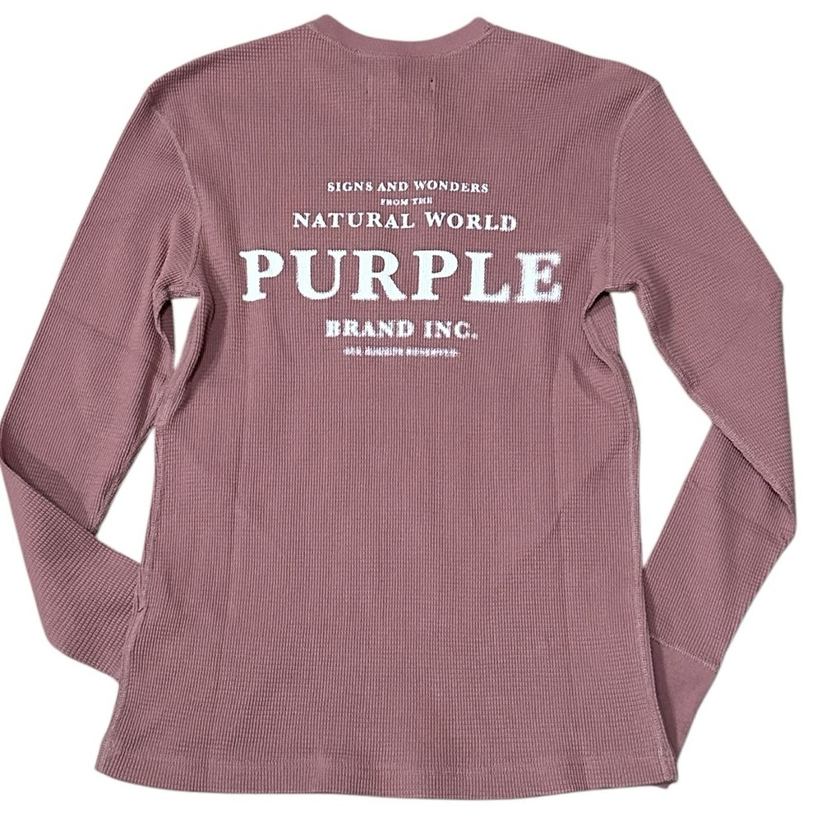 Purple Brand NWT PURPLE BRAND P202 Graphic Long Sleeve in Clay Size US XS / EU 42 / 0 - 3 Thumbnail